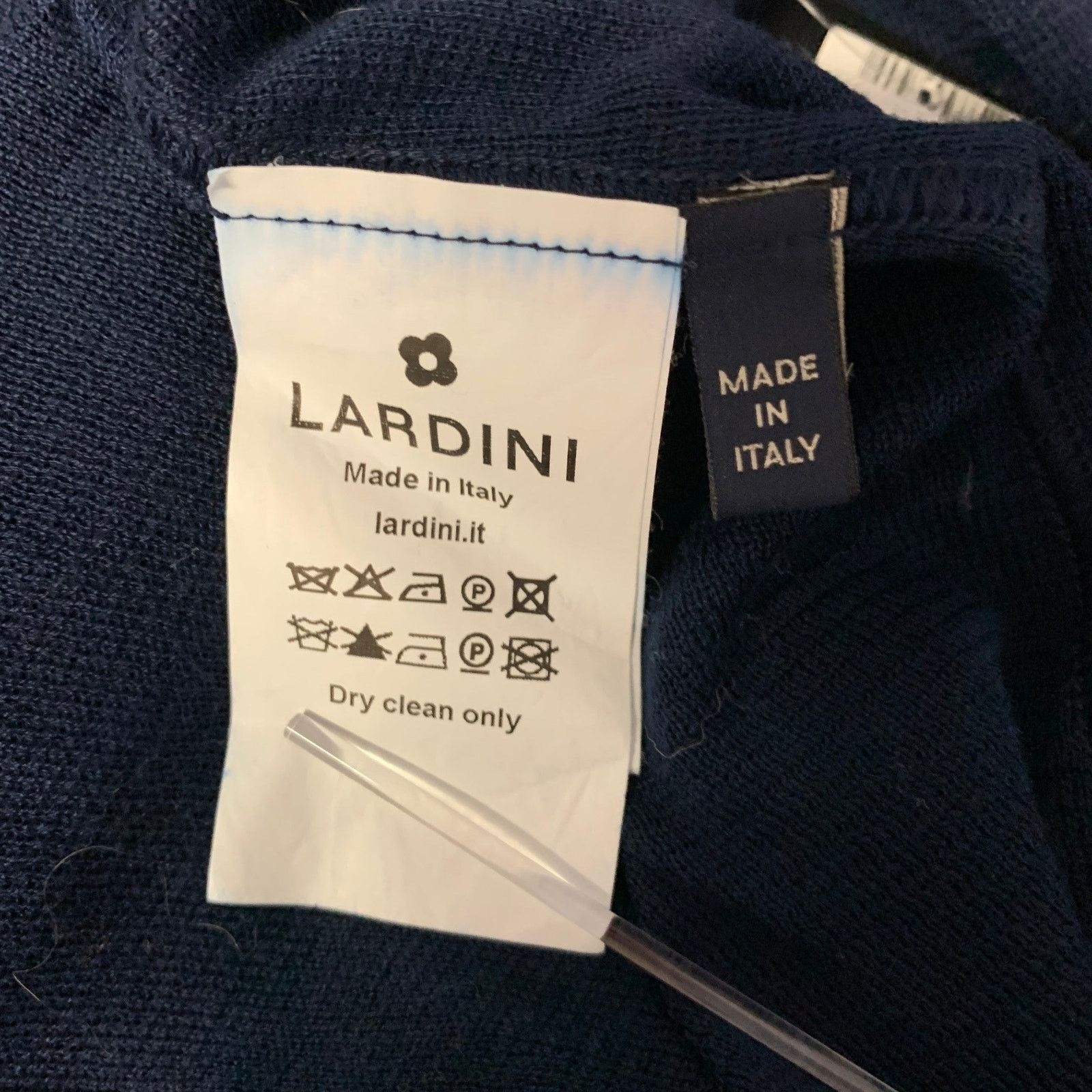 Lardini LARDINI 44R Navy Heather Cotton Notch Lapel Sport Coat Size 44R - 6 Thumbnail