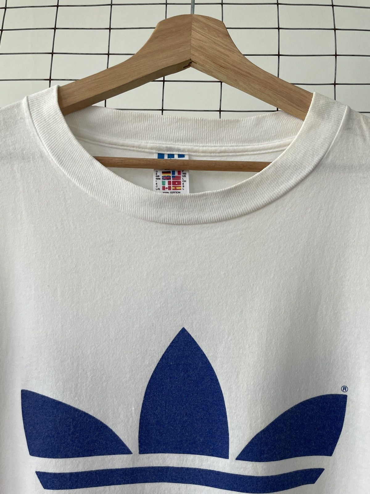 Adidas × Vintage Vintage Adidas Trefoil T-Shirt Size US L / EU 52-54 / 3 - 2 Thumbnail