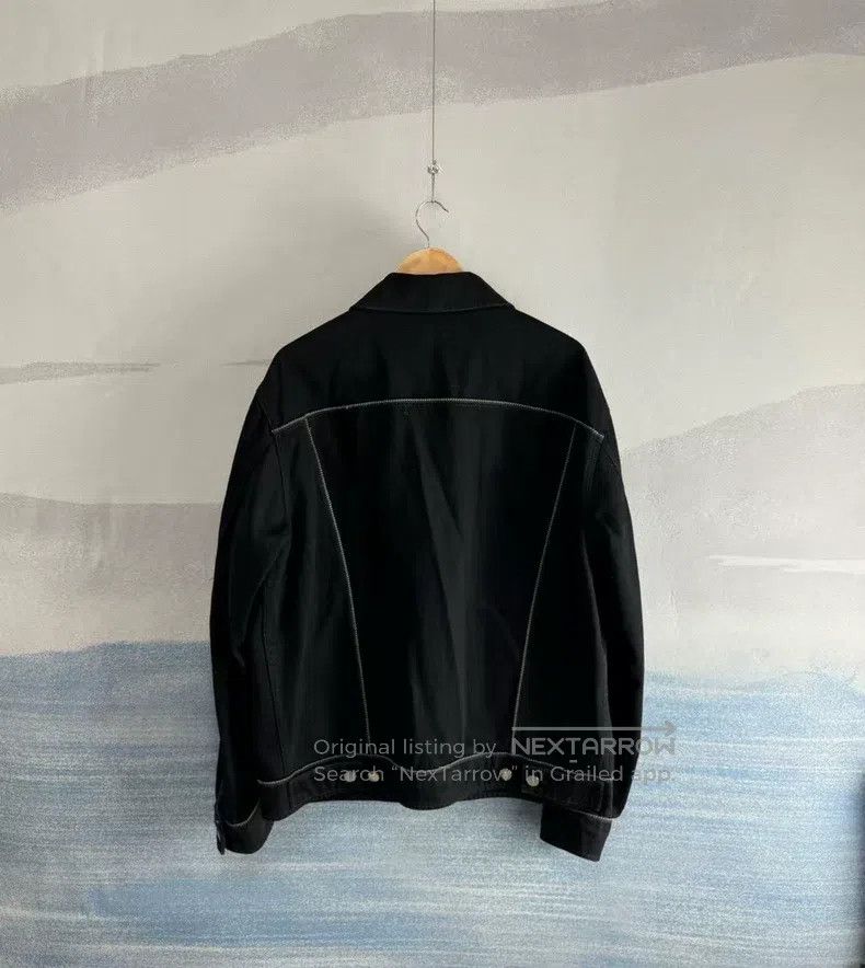 Fendi Fendi Black Leather Patch Denim Jacket Size US L / EU 52-54 / 3 - 3 Thumbnail