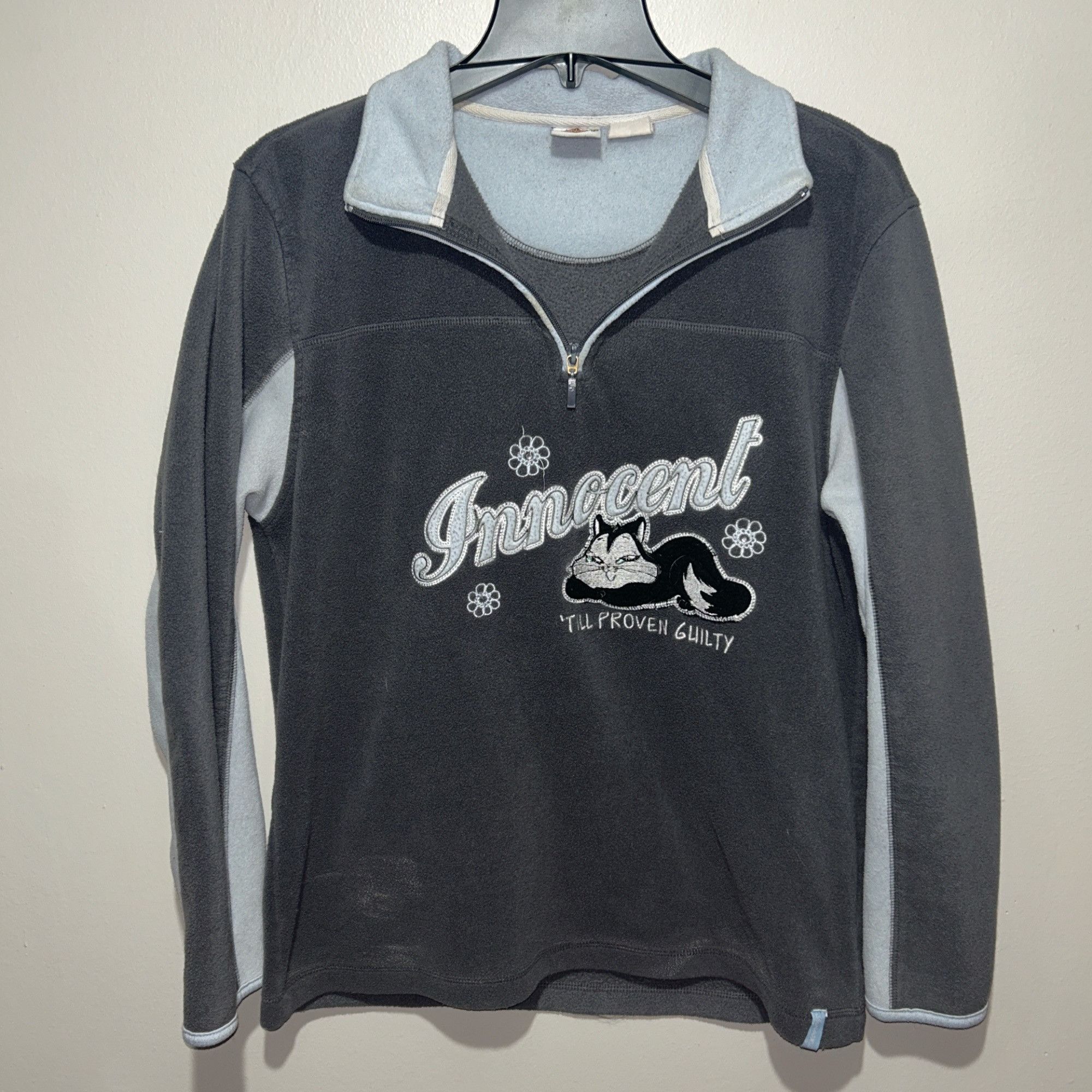 Vintage Vintage Looney Tunes Fleece Pullover Sweatshirt Size M / US 6-8 / IT 42-44 - 1 Thumbnail