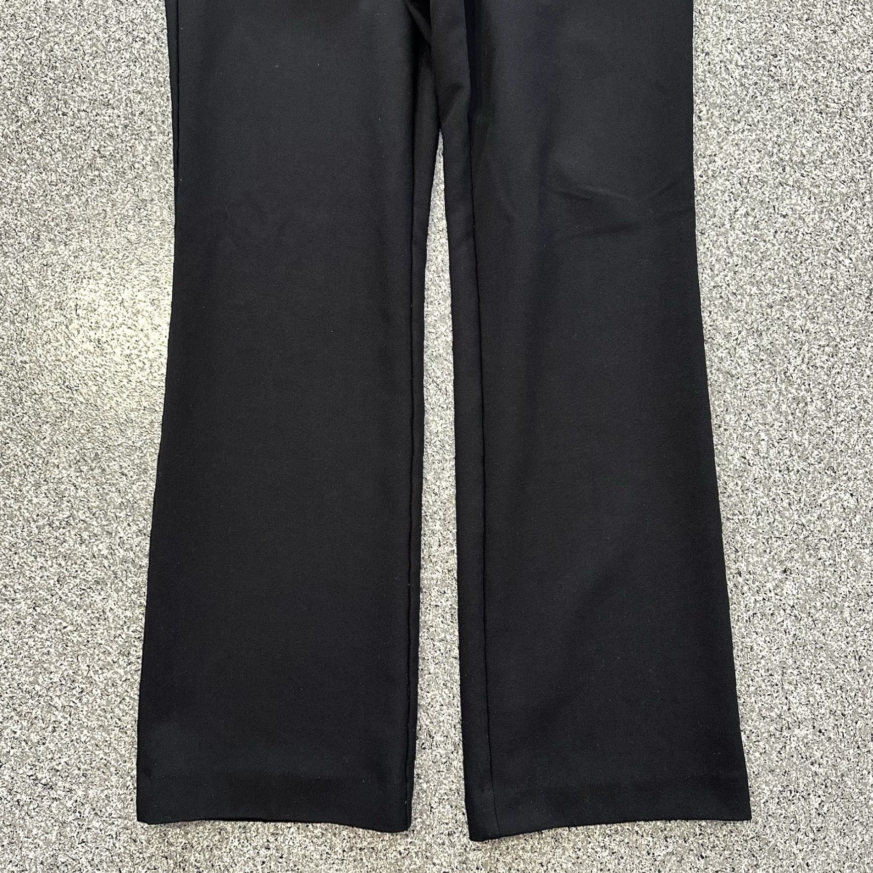 Loft Loft Marisa Pants Womens 8 Dress Pants Straight Black 33x31 High Rise Pockets Stretch Regular Size 24" / US 00 / IT 34 - 3 Thumbnail