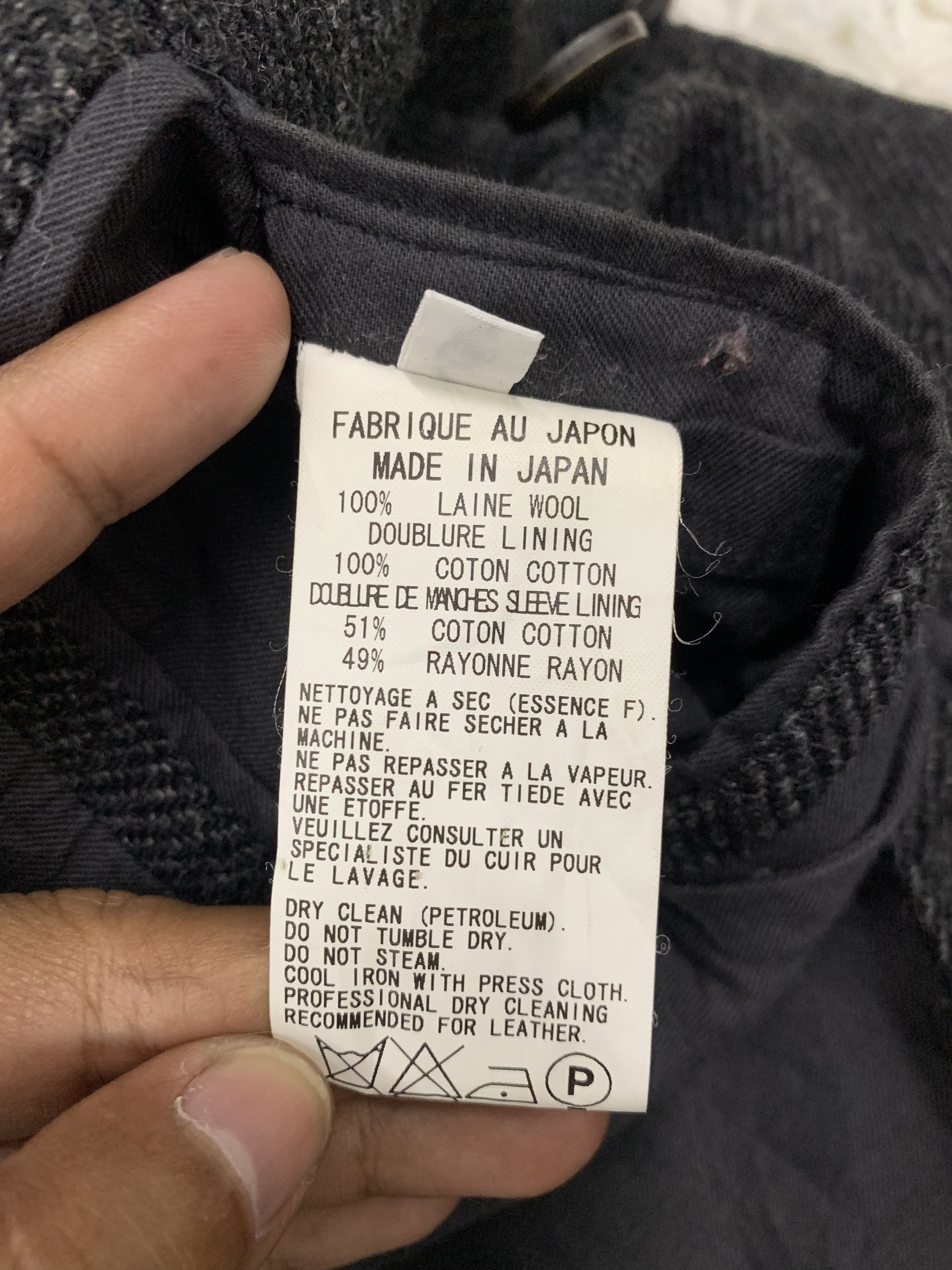Yohji Yamamoto Vintage Y's by Yohji Yamamoto Gabardine Belted Wool Coat Size US M / EU 48-50 / 2 - 19 Thumbnail