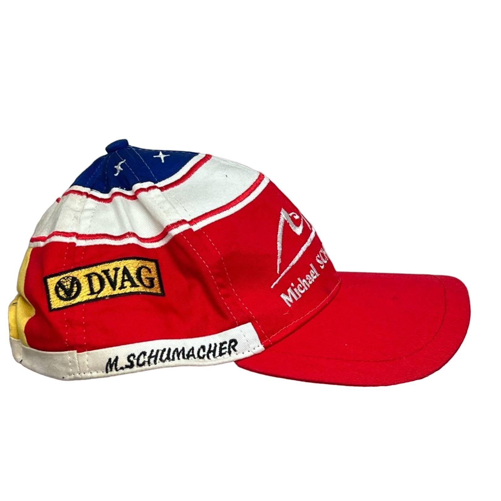 Vintage Michael Schumacher 1998 DVAG Ferrari F1 Racing Vintage Hat Size ONE SIZE - 2 Thumbnail