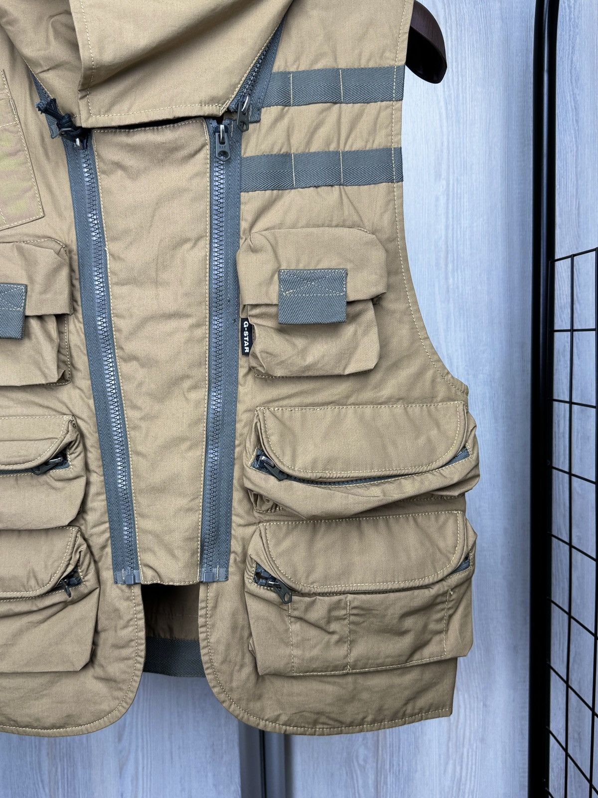 G-Star G-Star Raw E 3D Multi Pockets Poplin Vest Sand Beige Size US S / EU 44-46 / 1 - 4 Thumbnail