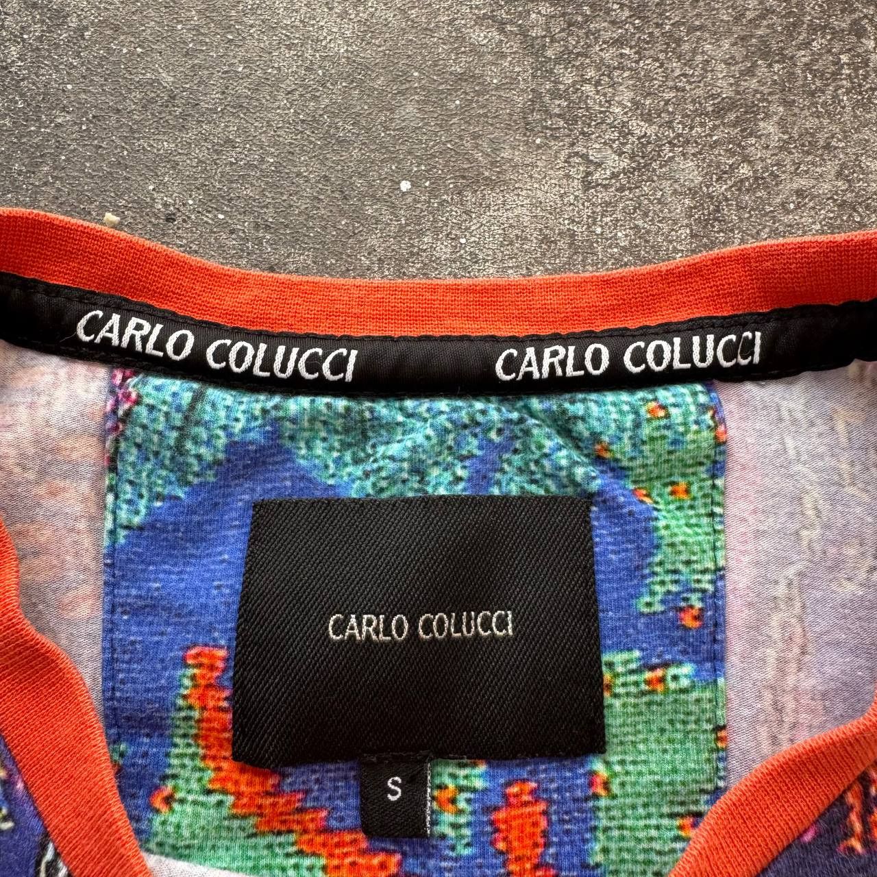 Carlo Colucci × Coogi × Vintage Carlo Colucci Coogi Knit Style Y2K Unisex T-Shirt Size US S / EU 44-46 / 1 - 7 Thumbnail