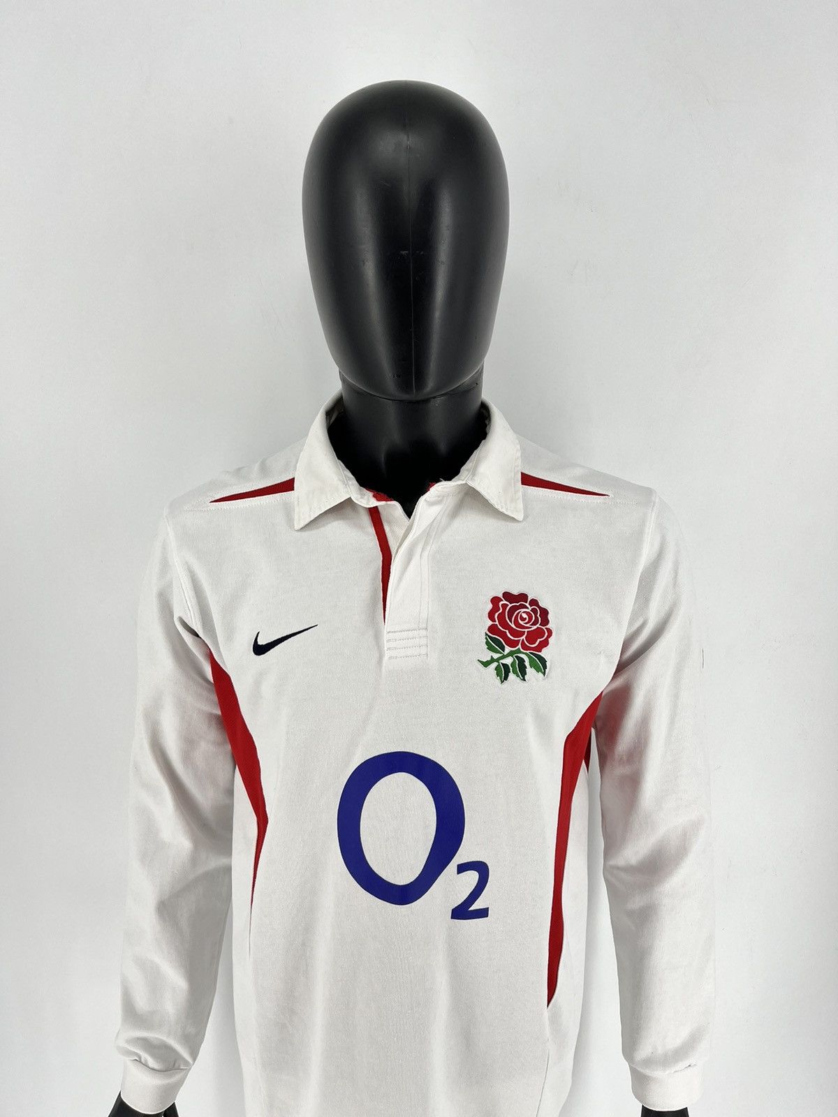 Nike Vintage Nike O2 England Rare Rugby Long Sleeve Rose Size US M / EU 48-50 / 2 - 5 Thumbnail