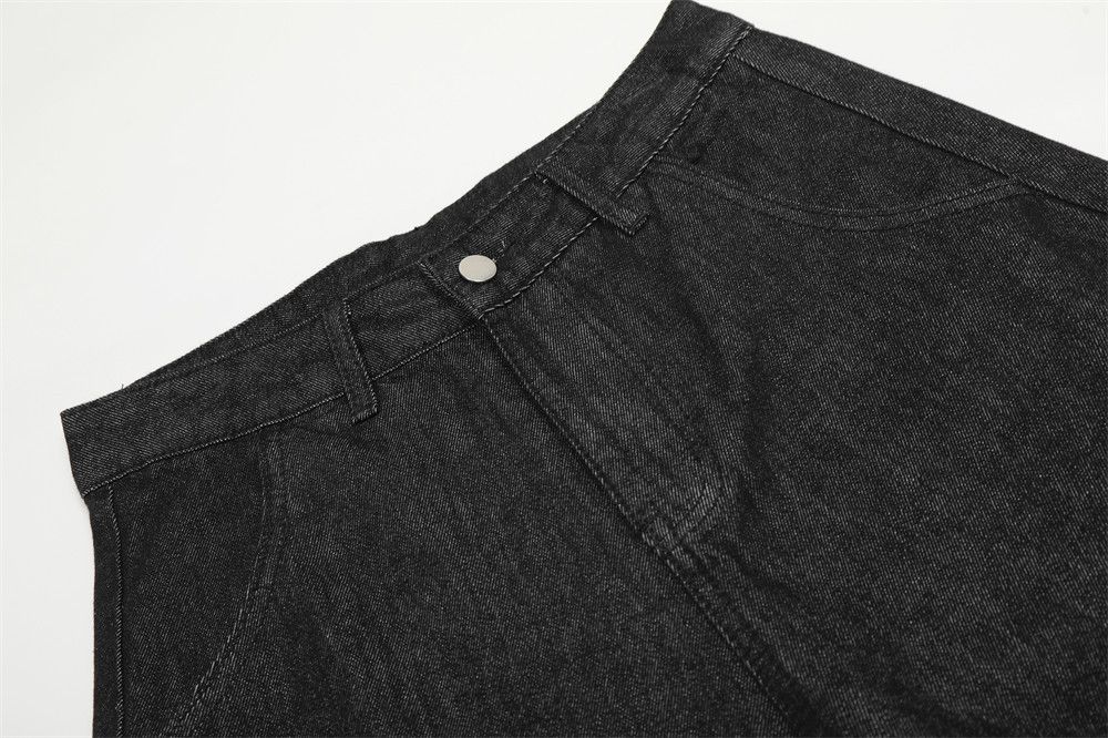Vintage Men's irregular embroidery casual loose scimitar jeans Size US 32 / EU 48 - 3 Thumbnail