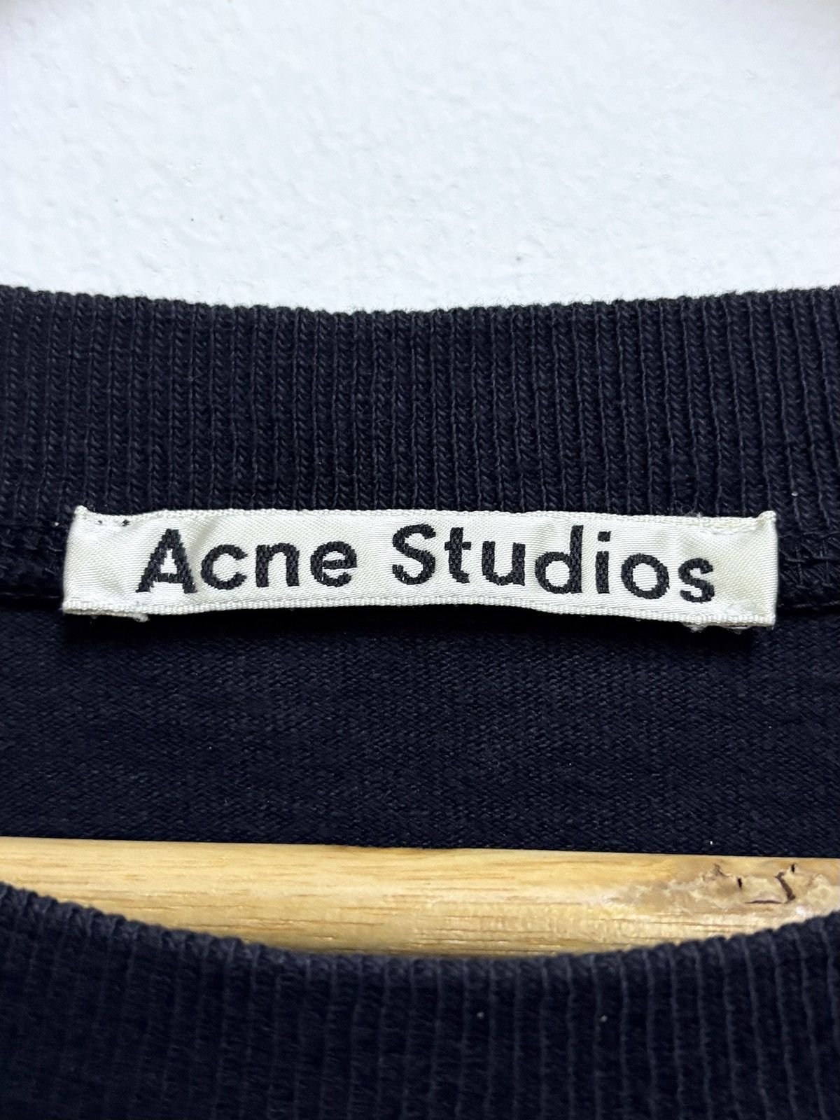 Acne Studios 2000's Acne Studios Stockholm Center Black T-Shirt Size US M / EU 48-50 / 2 - 7 Thumbnail