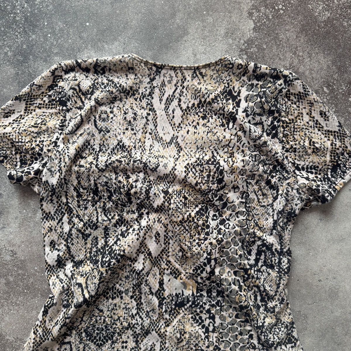 Hysteric Glamour Y2K Aesthetic Vintage Cavalli Style Snake Skin Print Blouse Size L / US 10 / IT 46 - 8 Thumbnail