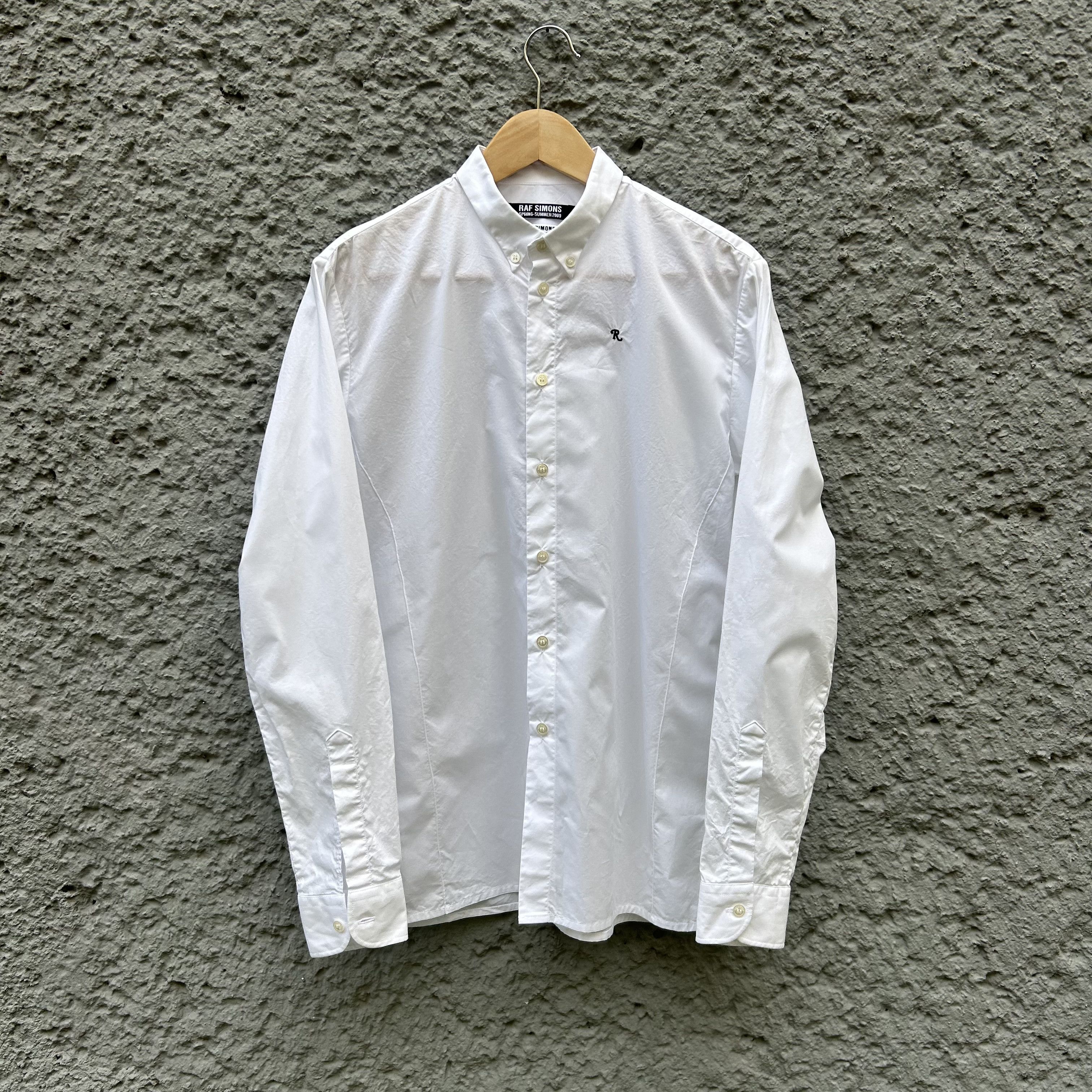 Raf Simons Raf Simons White Button-Down Shirt S/S09 Size US S / EU 44-46 / 1 - 1 Thumbnail