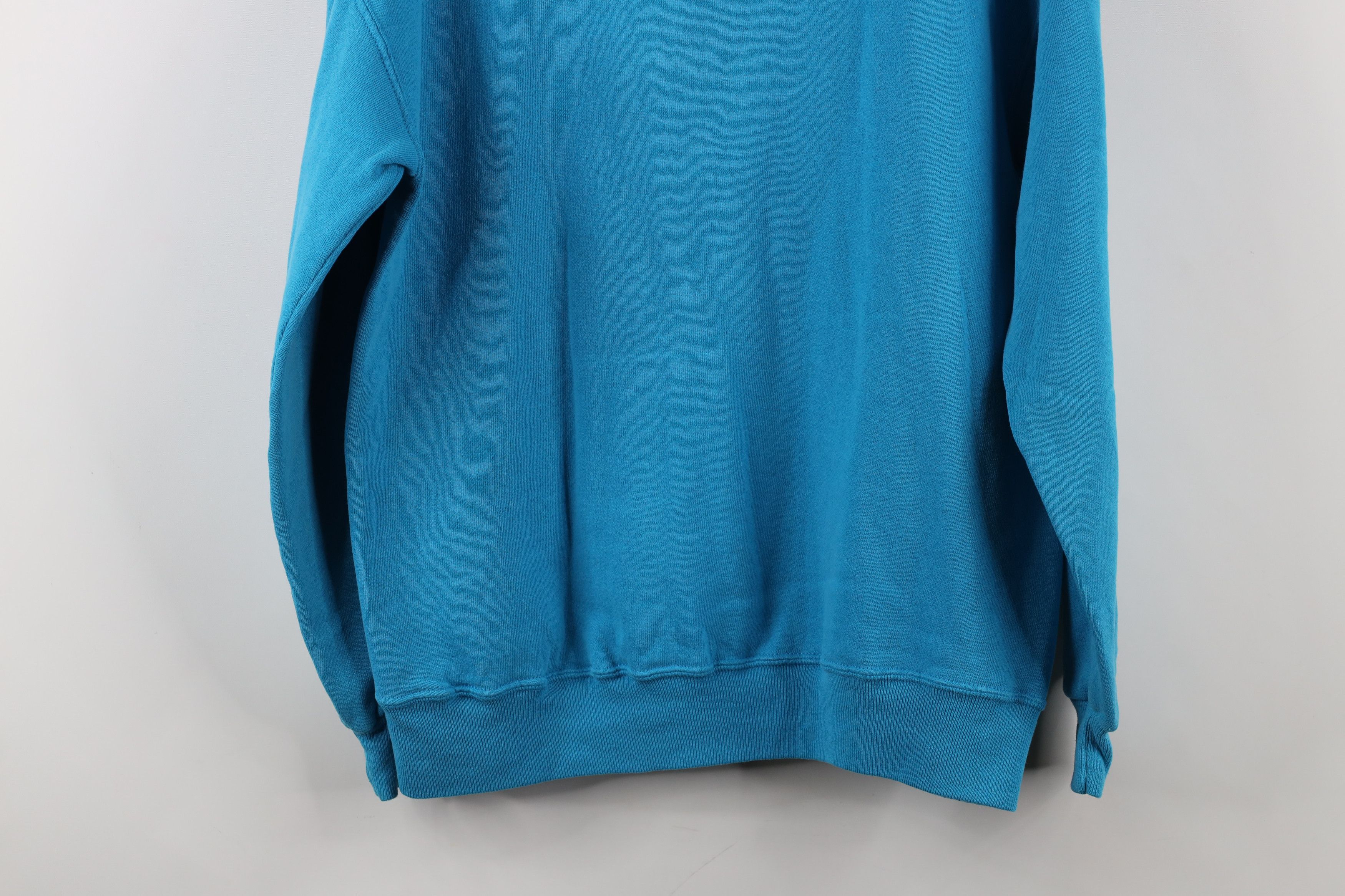 Vintage Vintage 90s Streetwear Crewneck Sweatshirt Electric Blue Size US M / EU 48-50 / 2 - 9 Thumbnail
