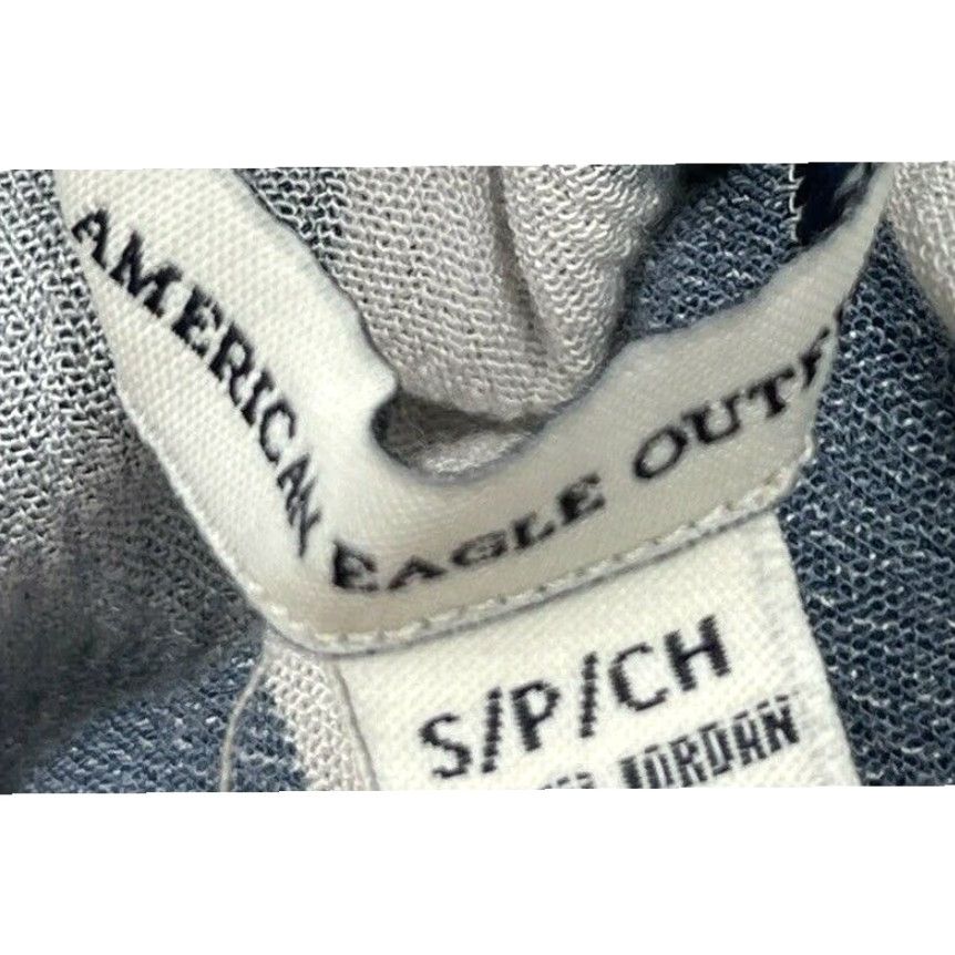 American Eagle Outfitters American Eagle Blouse Size S Blue White Stripe Off The Shoulder Coastal Preppy Womens Size S / US 4 / IT 40 - 4 Thumbnail