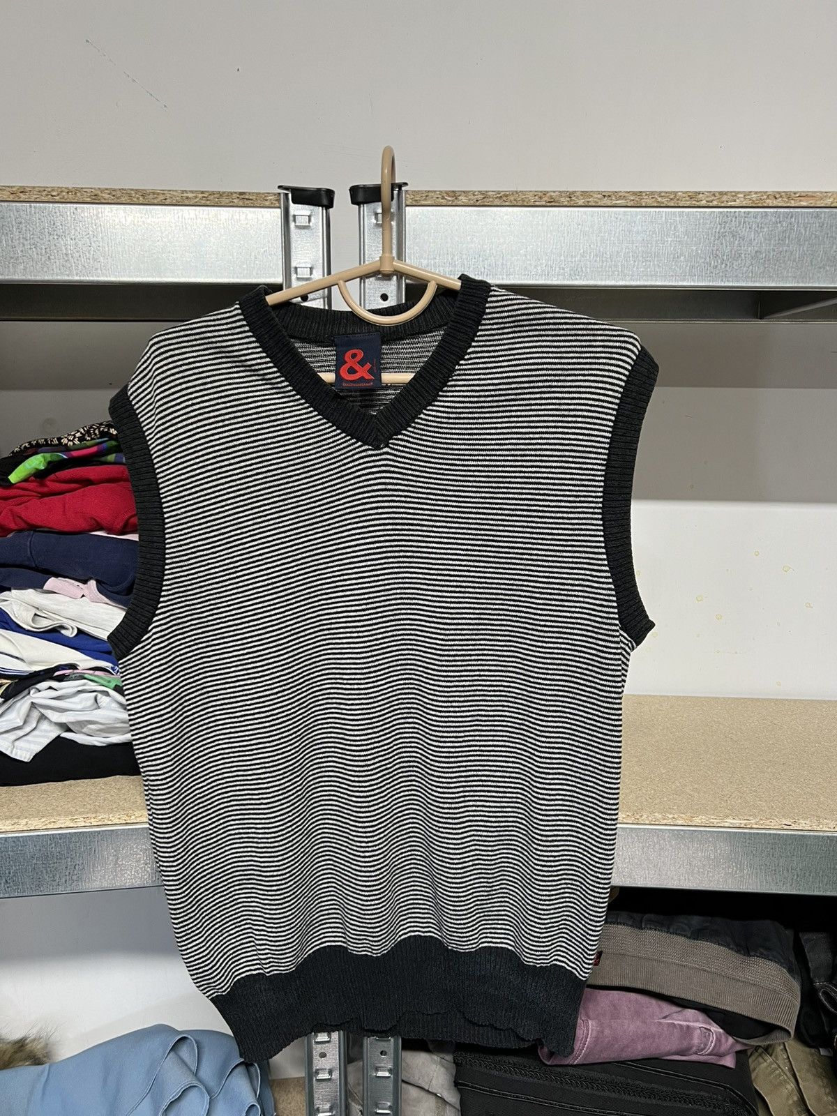 Dolce & Gabbana Dolce & Gabbana Striped Sweater Vest Wool Y2K Size L-M 52 Size US L / EU 52-54 / 3 - 19 Thumbnail