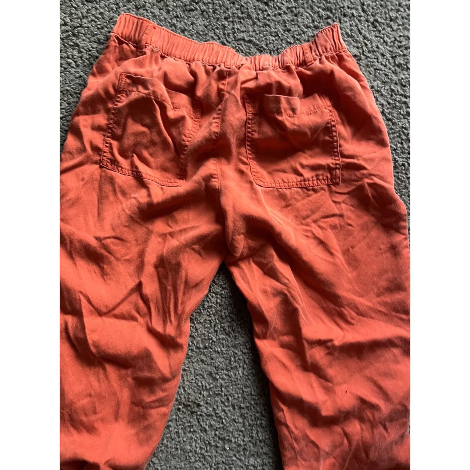 Loft Loft coral drawstring elastic waist light weight straight leg pants Size Medium Size 32" / US 10 / IT 46 - 3 Thumbnail
