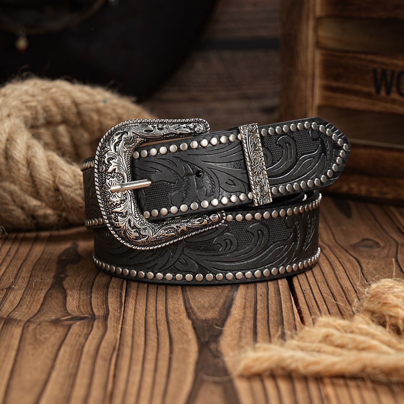 Japanese Brand × Vintage Wester Cowboy Vintage Design Belts Size ONE SIZE - 1 Thumbnail