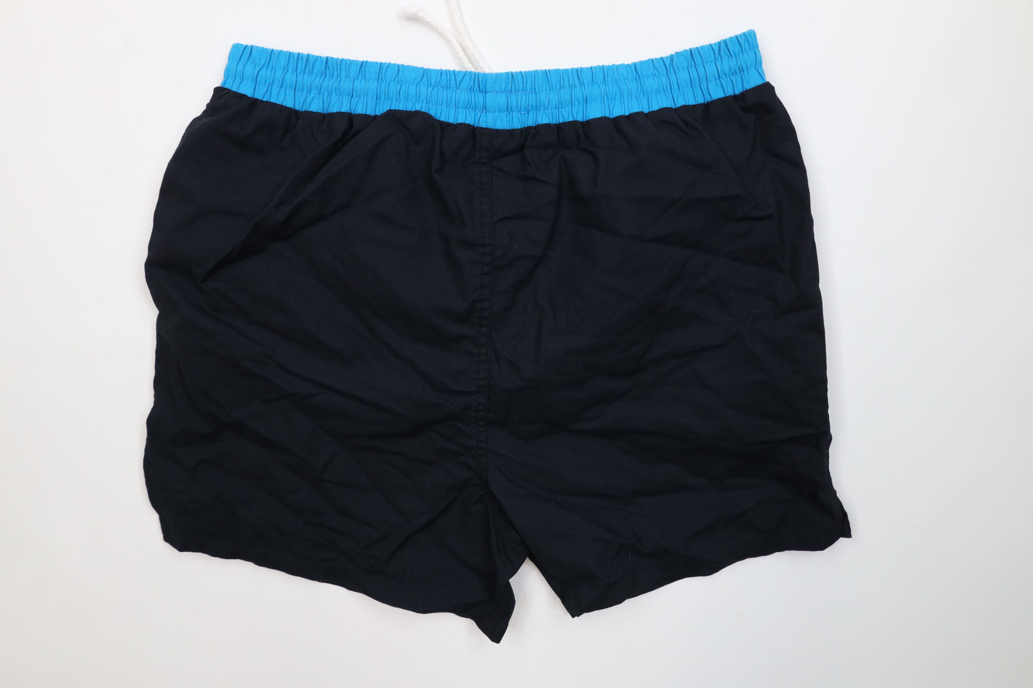 Vintage Vintage 90s Streetwear Above Knee Lined Shorts Black Cotton Size US 32 / EU 48 - 7 Thumbnail