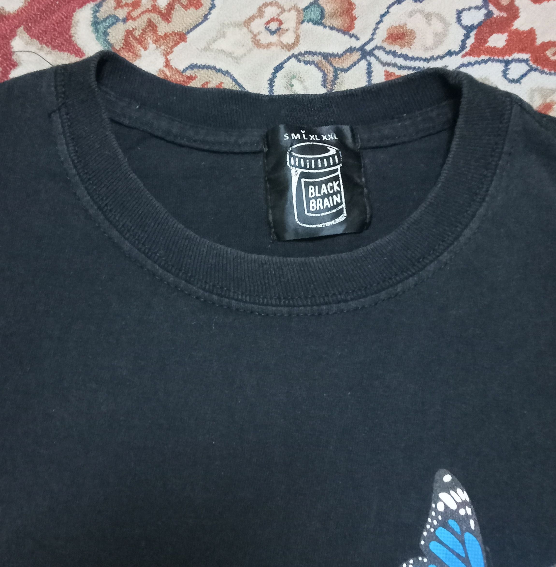 Japanese Brand Black Brain Long Sleeves T Shirt Size US L / EU 52-54 / 3 - 3 Thumbnail