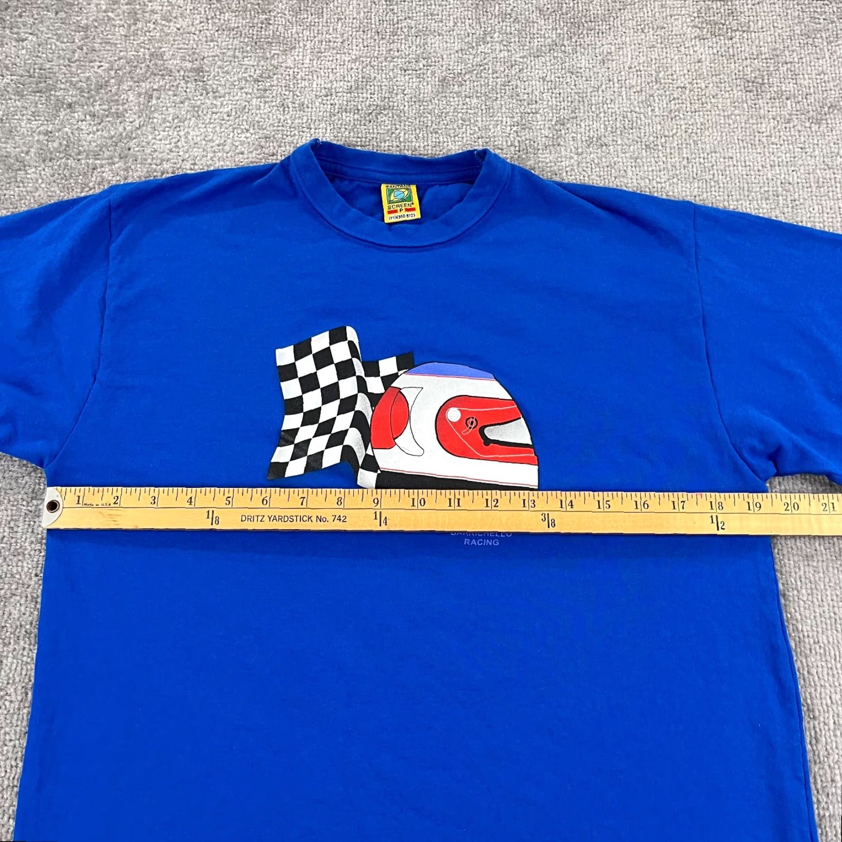 Vintage VINTAGE RUBENS BARRICHELLO RACING Shirt Mens S Blue F1 Graphic S/S Shirt Mens Small/Medium Size US S / EU 44-46 / 1 - 6 Thumbnail