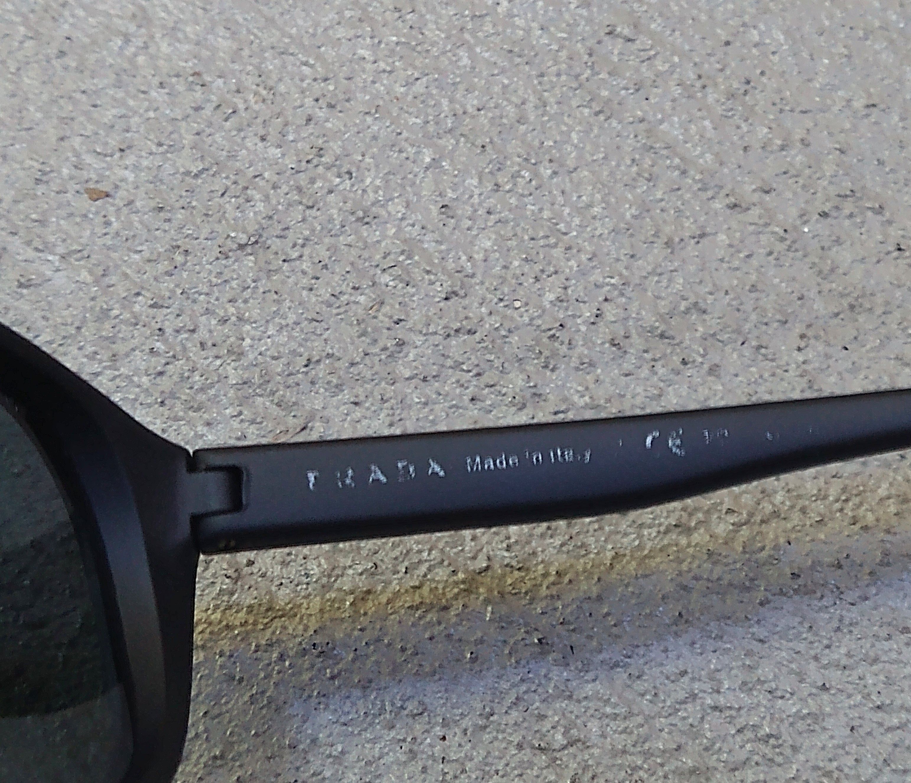 Prada Prada Sunglasses SPS 01R Black Blue Lens Linea Rossa Size ONE SIZE - 11 Thumbnail
