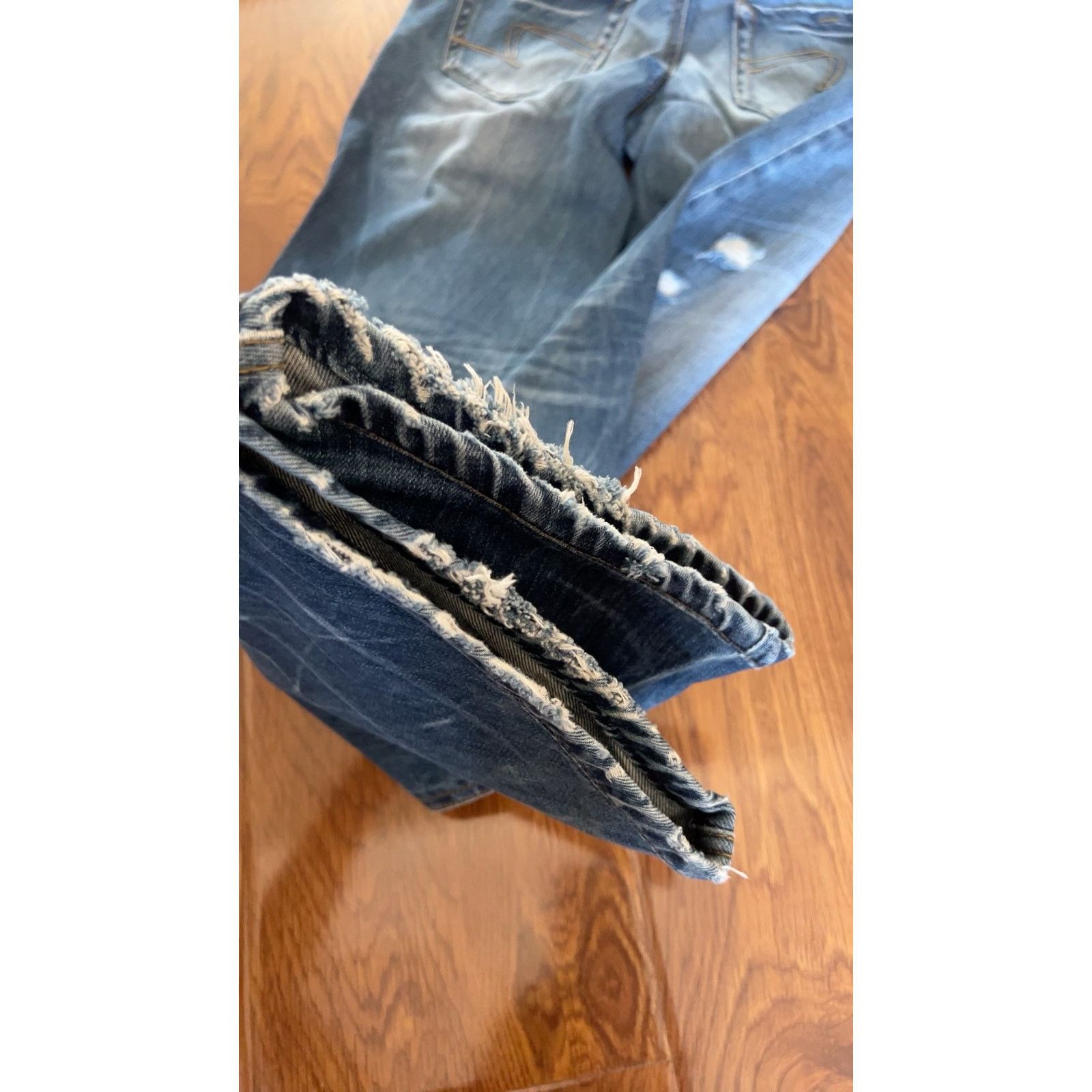 Hysteric Glamour Vintage Japanese Brand Faded Lowrise Bootcut Denim Jeans Size 30" / US 8 / IT 44 - 6 Thumbnail