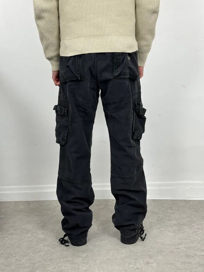 2000s Armani Black Cargo Pants