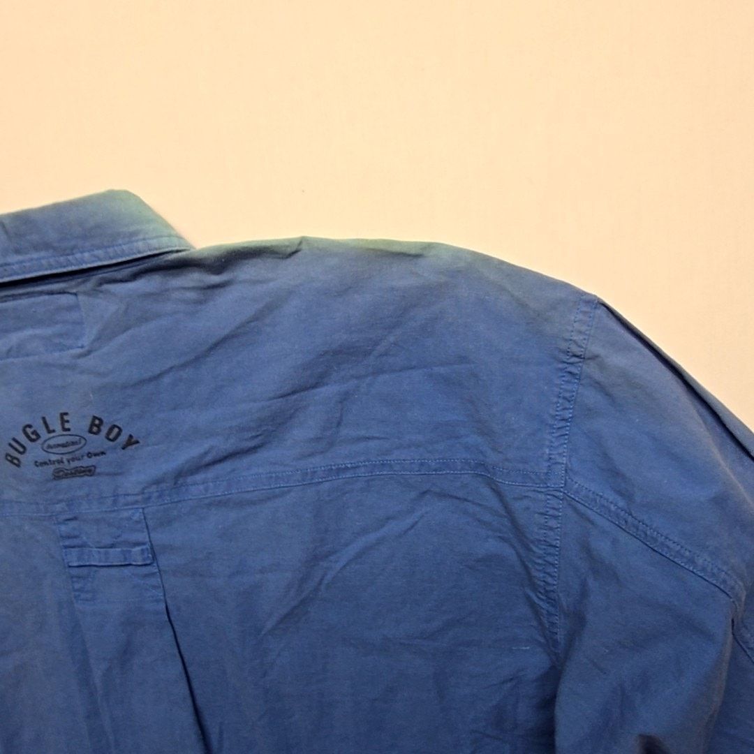 Bugle Boy Vintage Bugle Boy Blue Button-Up Logo Patch M Shirt 90s Size US XL / EU 56 / 4 - 15 Thumbnail