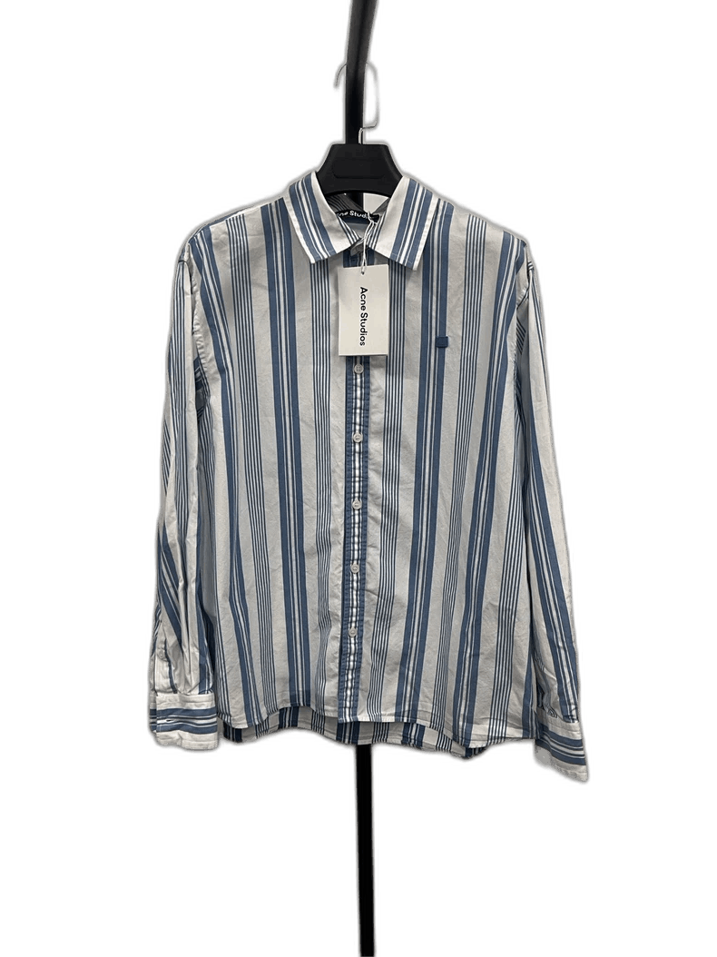 Acne Studios Acne Studios Striped Long Sleeve Shirt Size US S / EU 44-46 / 1 - 1 Thumbnail