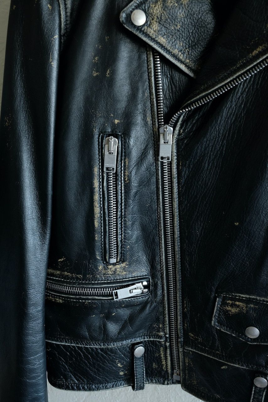 Saint Laurent Paris Saint Laurent Paris Distressed Leather L01 Biker Jacket Size US M / EU 48-50 / 2 - 4 Thumbnail