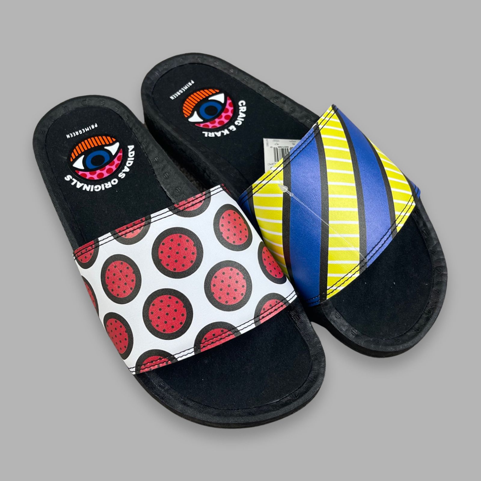 Adidas adidas Adilette Craig Karl Black Sandal Mens Size 8 US Size US 8 / EU 41 - 1 Thumbnail