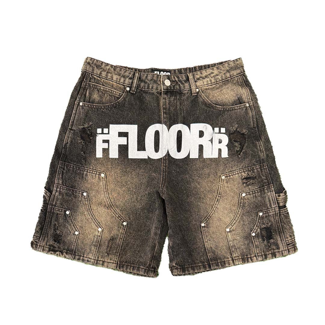 Other Floor 914 Uniform Jean Shorts Brown Wash Size US 36 / EU 52 - 1 Preview