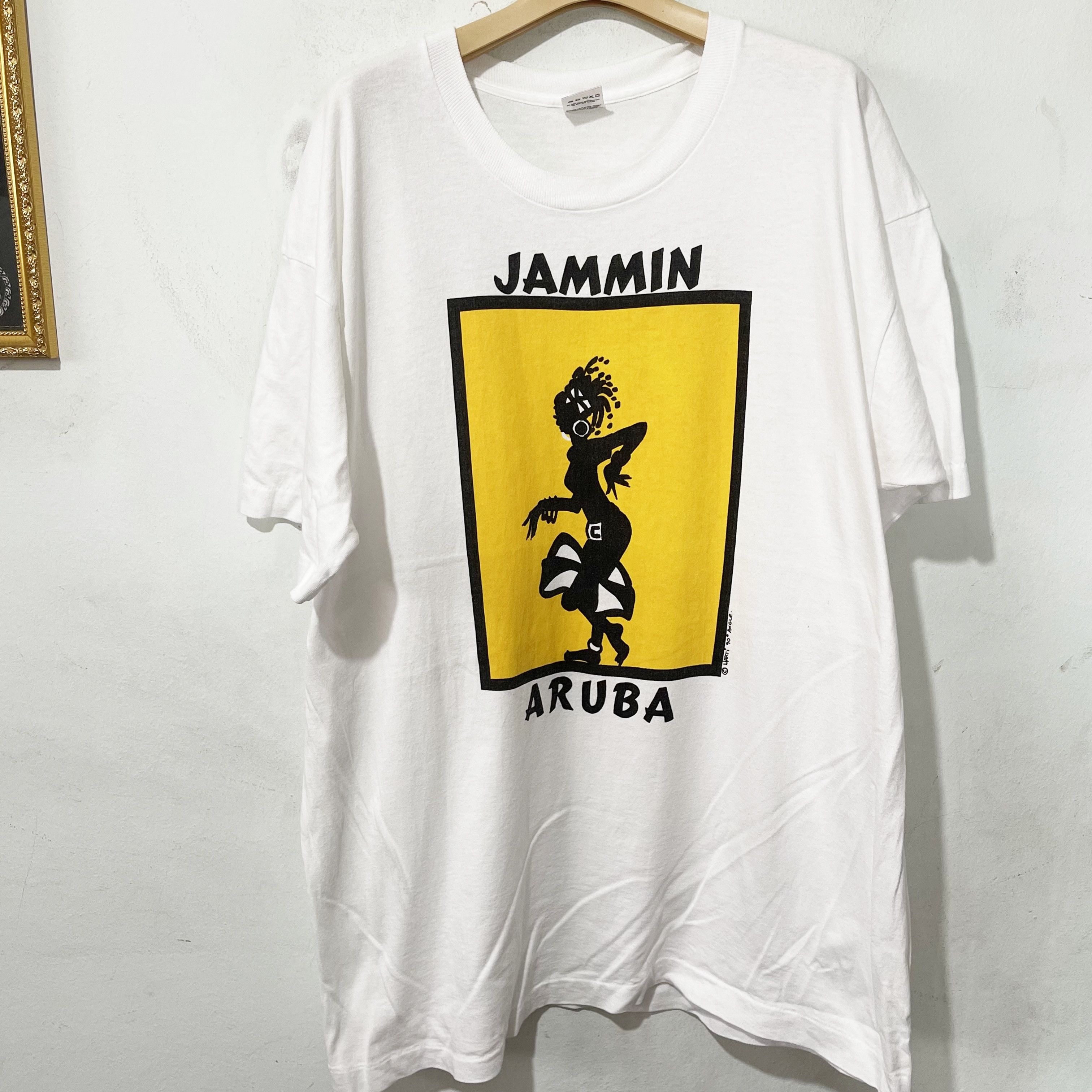 Vintage Vintage 90s “Jammin Aruba” T-Shirt Size US XL / EU 56 / 4 - 1 Thumbnail