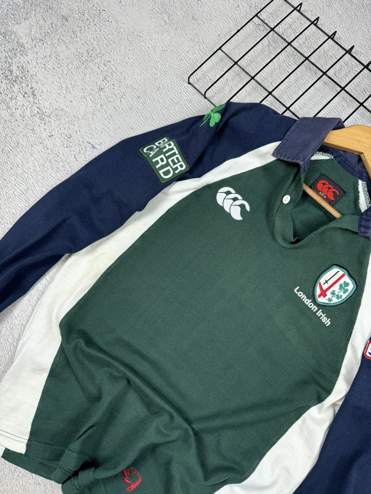 Canterbury of New Zealand × Vintage Vintage 2003 London Irish Union CanterburyRugby Jersey Size US M / EU 48-50 / 2 - 3 Thumbnail