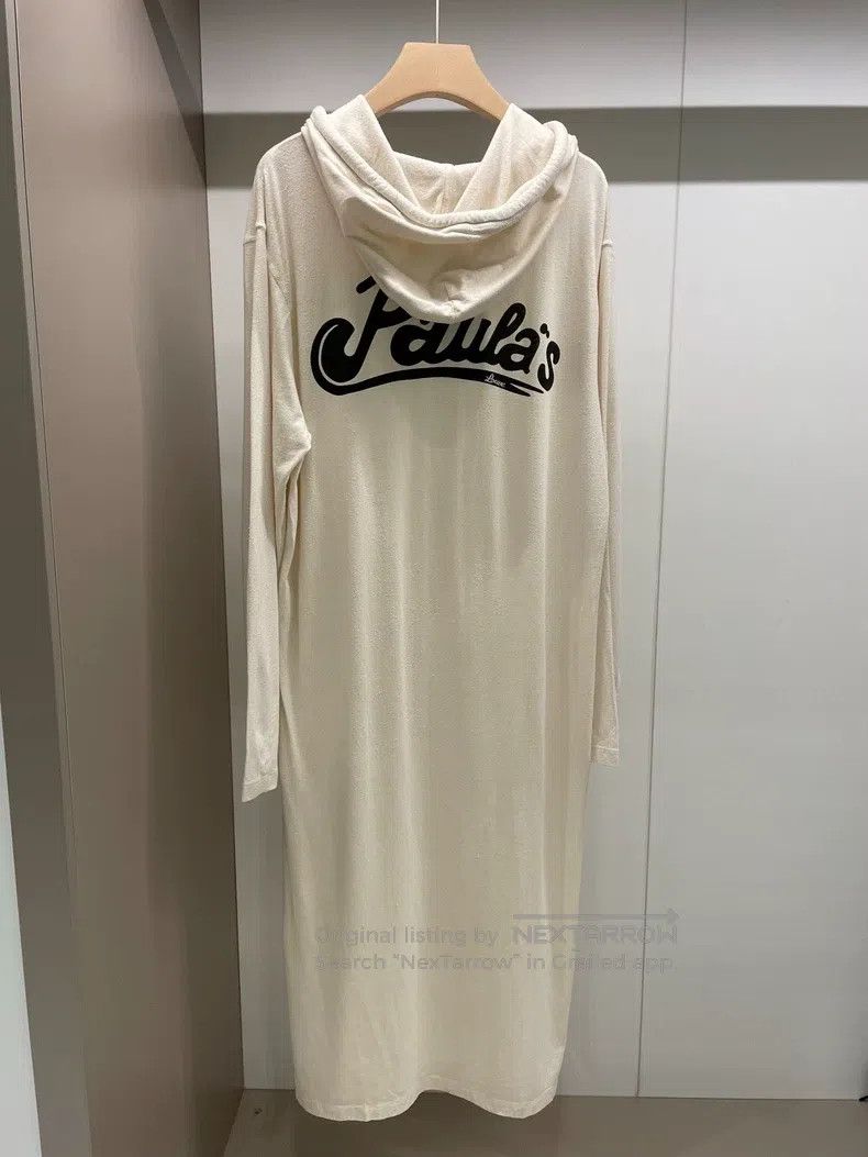 Loewe LOEWE Beige Cotton and Silk Hooded Long Dress Size S / US 4 / IT 40 - 2 Thumbnail