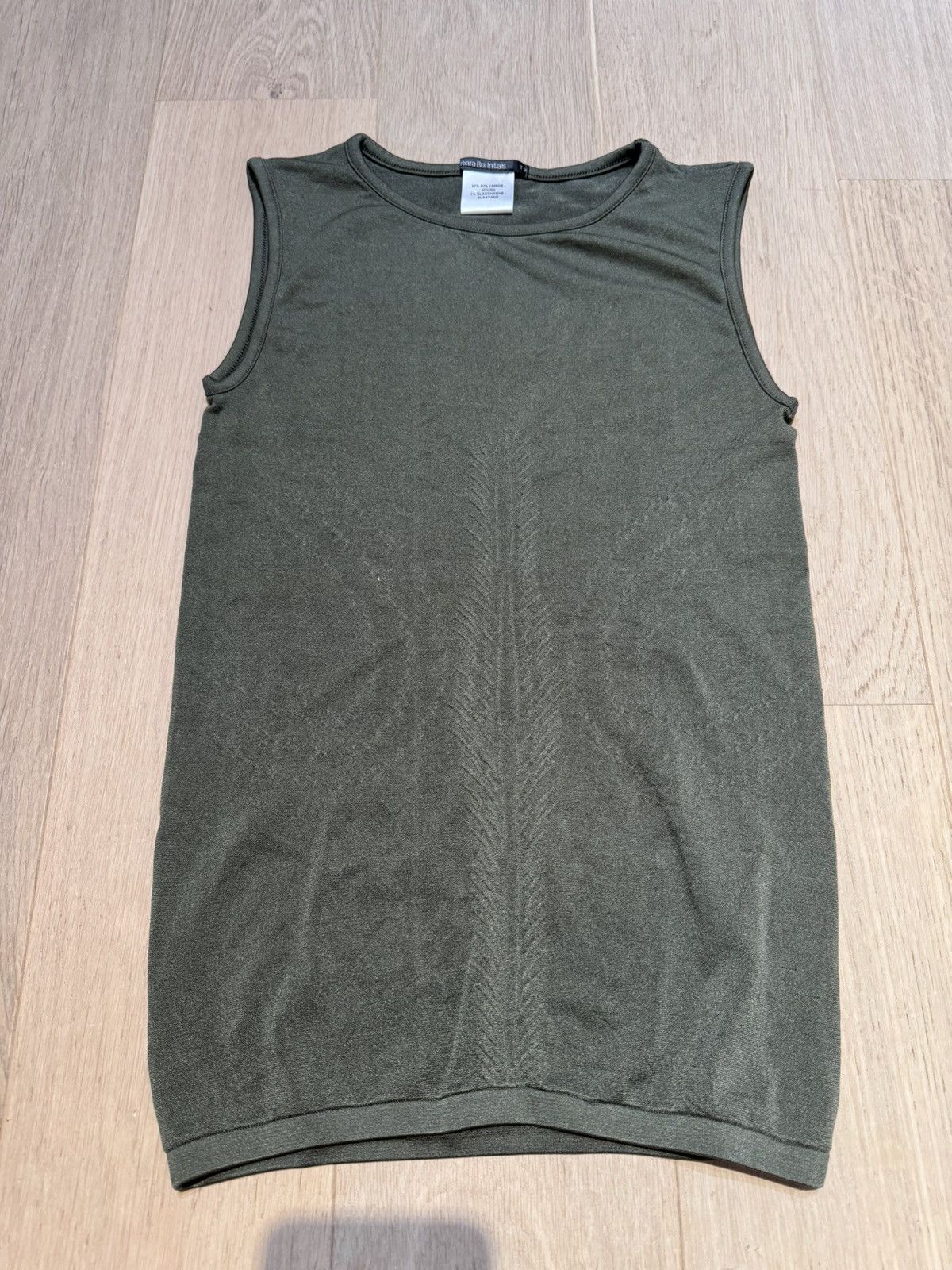 Barbara Bui Khaki green elastic tank top Size M / US 6-8 / IT 42-44 - 1 Thumbnail