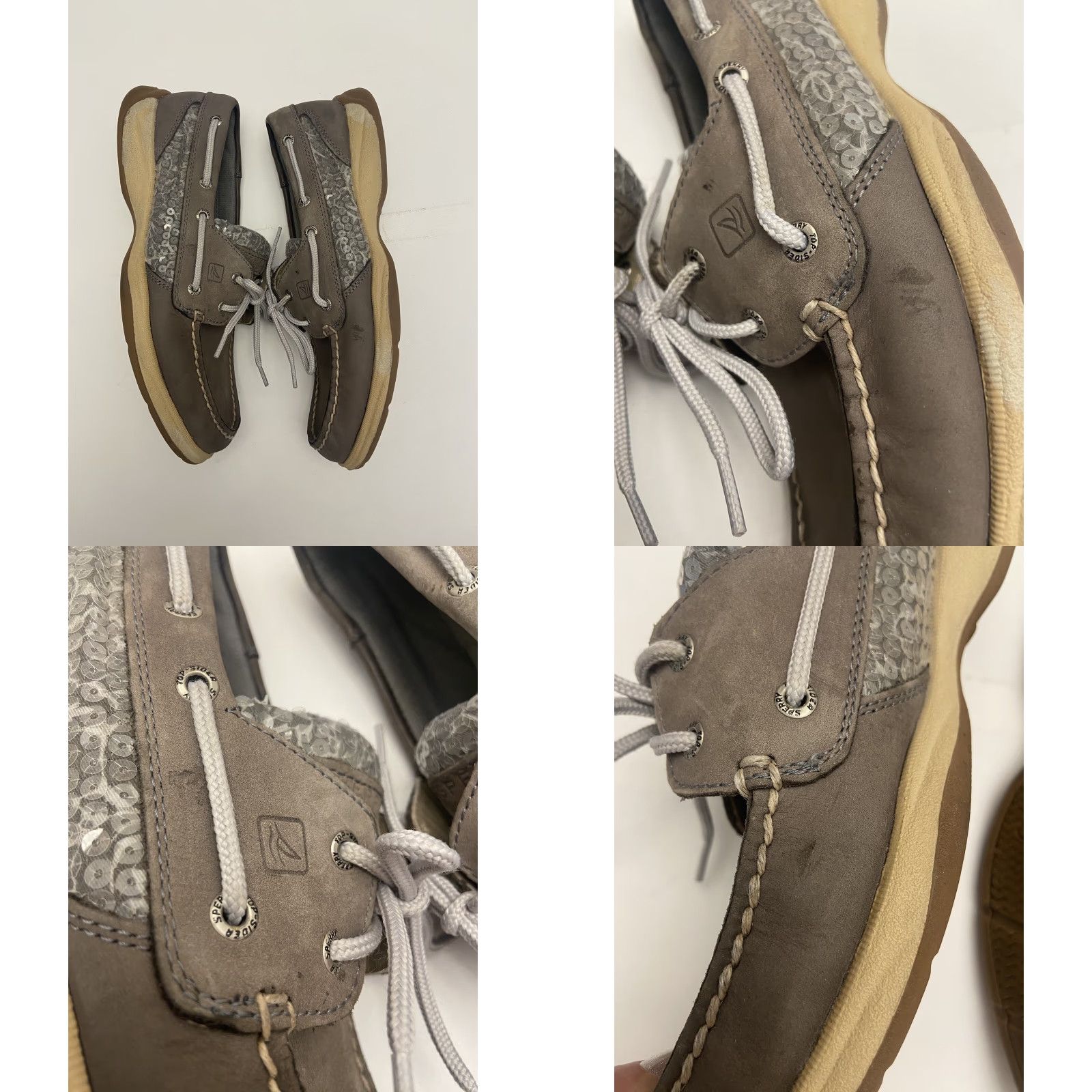 Sperry Sperry Top Sider Women’s 8.5 Brown Slip-On Leather Flat - Womens - Size 8.5 - Brown Sparkly - Top Sider - Sperry Shoes Size M / US 6-8 / IT 42-44 - 8 Thumbnail