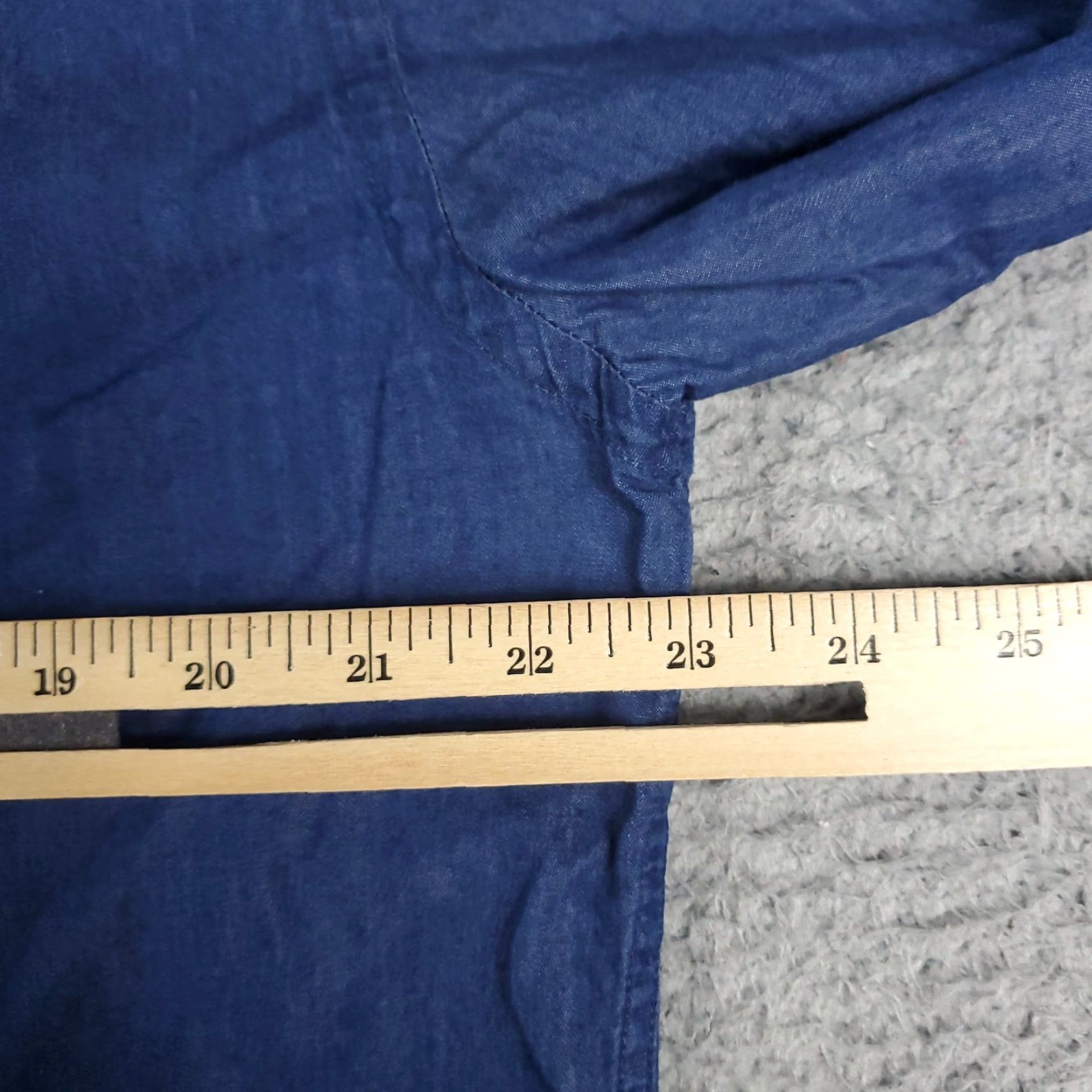 Tommy Hilfiger Tommy Hilfiger Shirt Mens Large Blue Button-Up Long Sleeve Casual Button-Front Classic Cotton Size US L / EU 52-54 / 3 - 5 Thumbnail