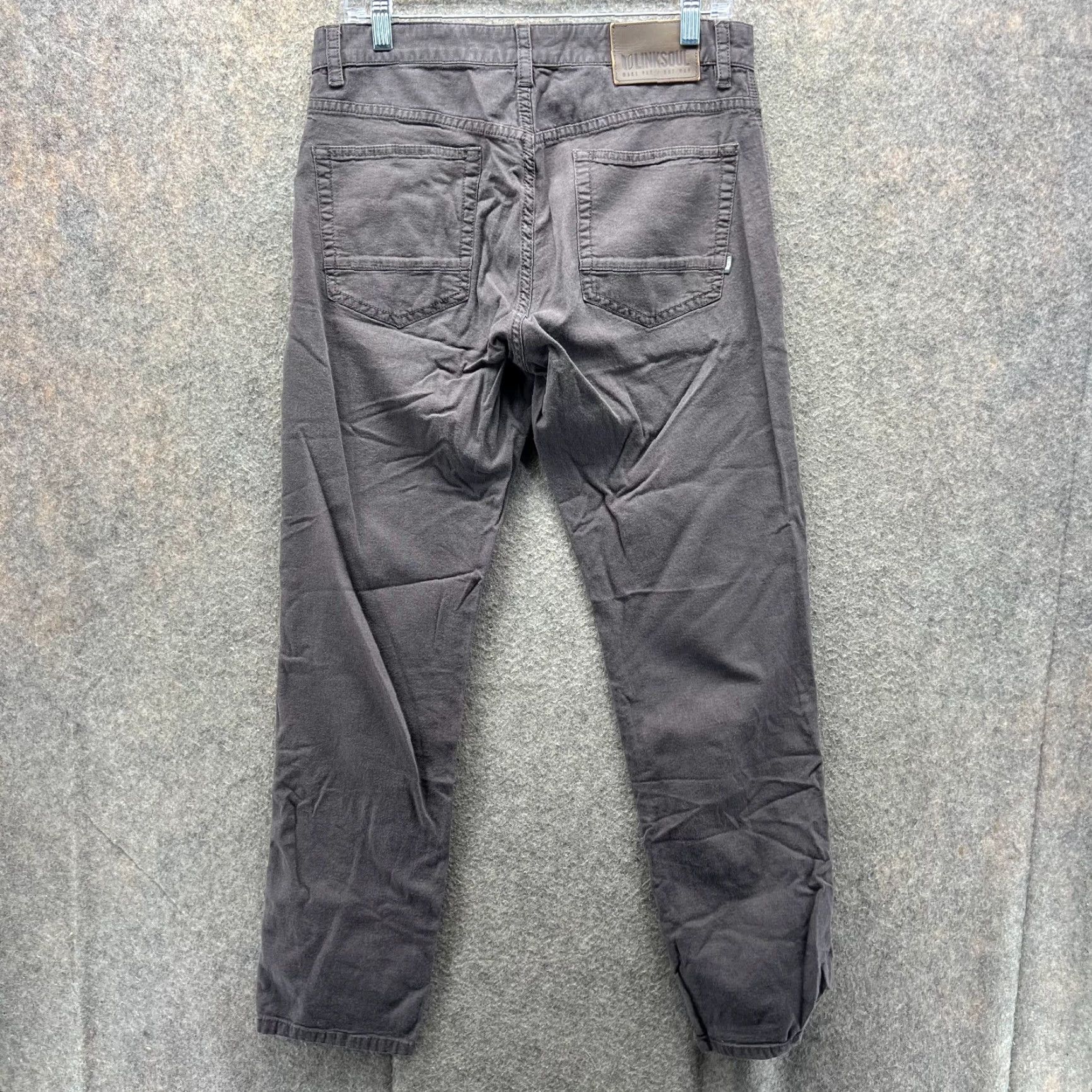 Denime VINTAGE Linksoul Jeans Mens 32 Grey Denim Straight Stretch Classic EUC Size US 32 / EU 48 - 2 Thumbnail