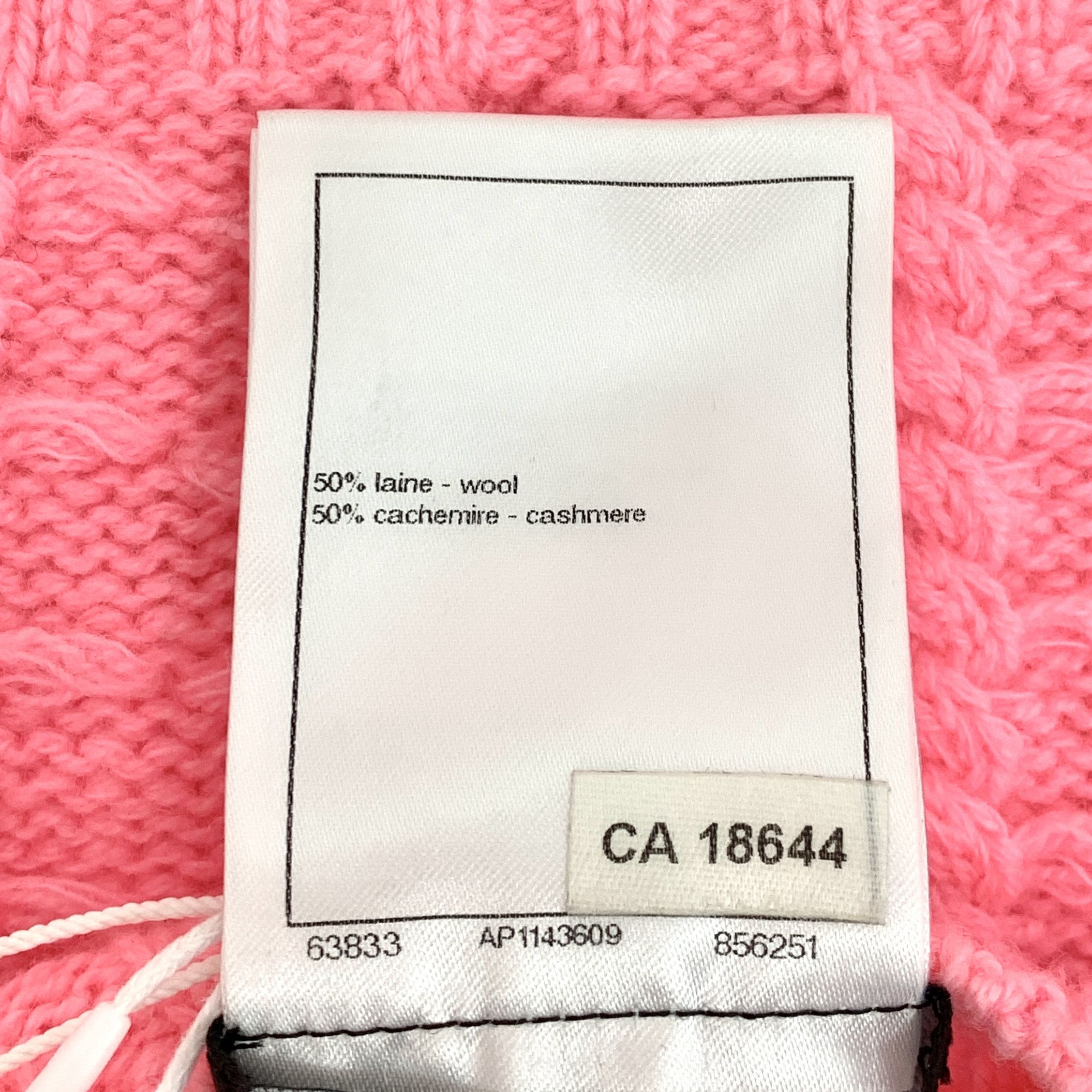 Chanel Chanel Cable Knit Wool Sweater Pink (36) Size XS / US 0-2 / IT 36-38 - 8 Thumbnail