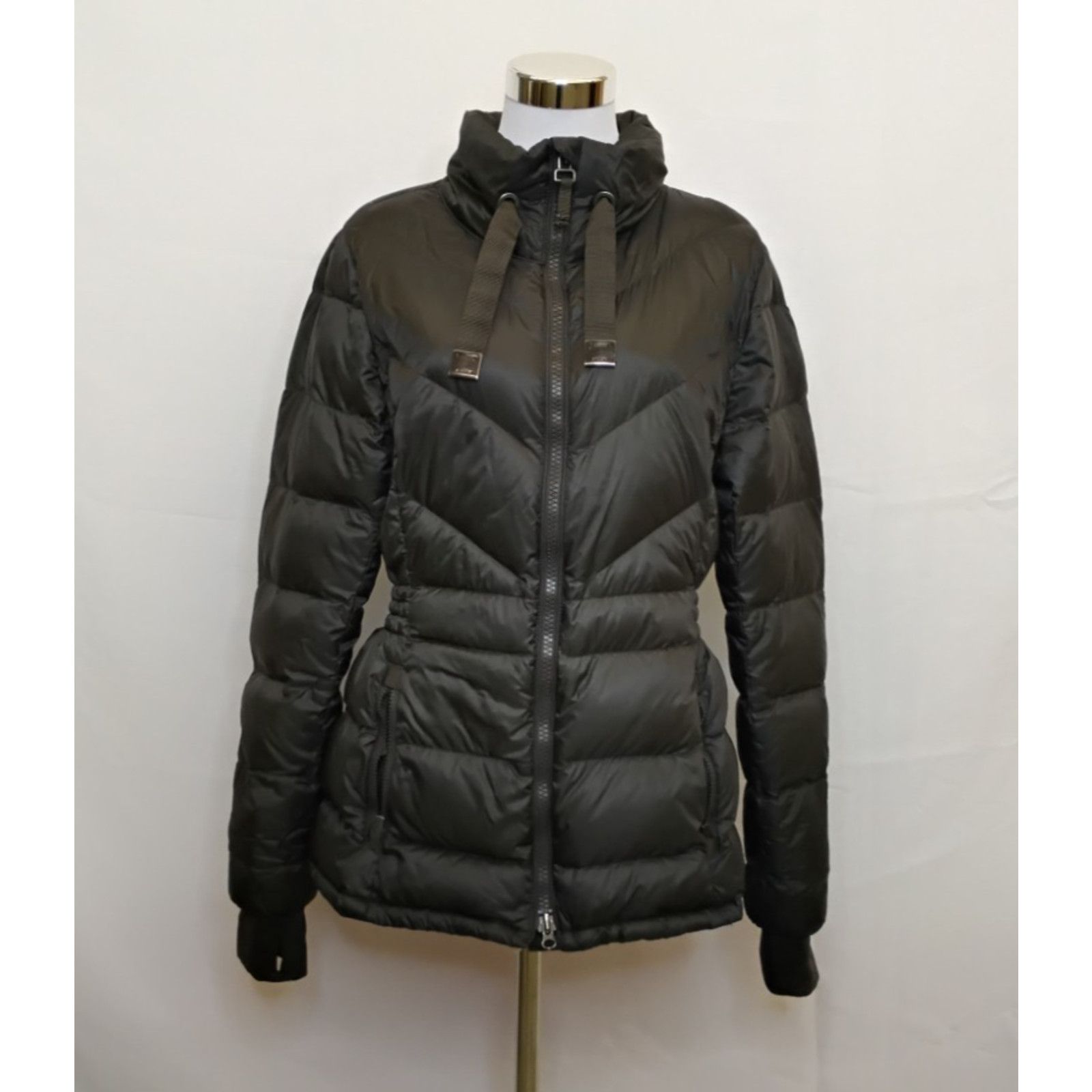 Athleta Athleta Down Puffer Jacket Women's L Dark Green Size L / US 10 / IT 46 - 2 Thumbnail