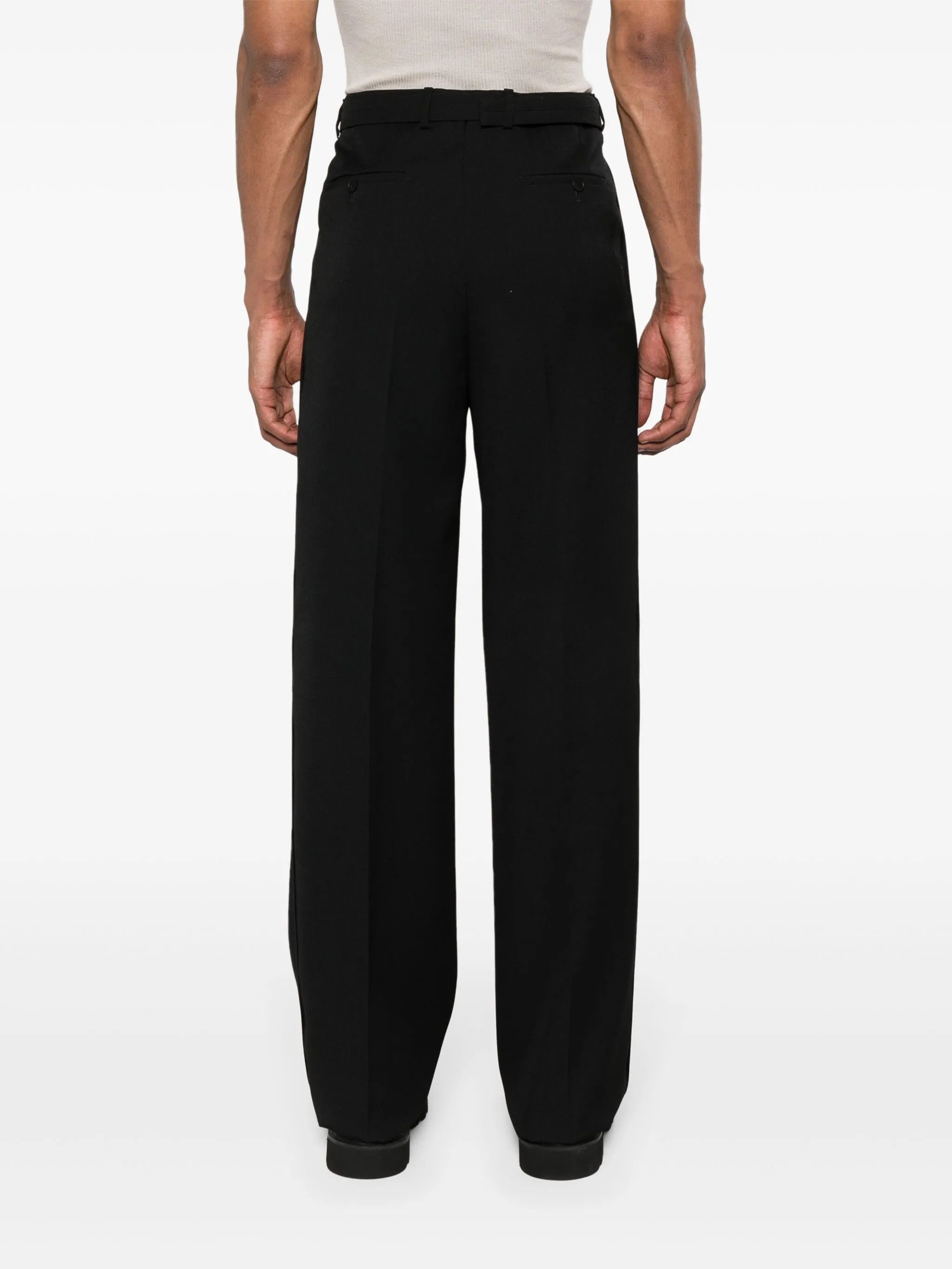 Lanvin o1y0125 Casual Pant in Black Size US 32 / EU 48 - 3 Thumbnail