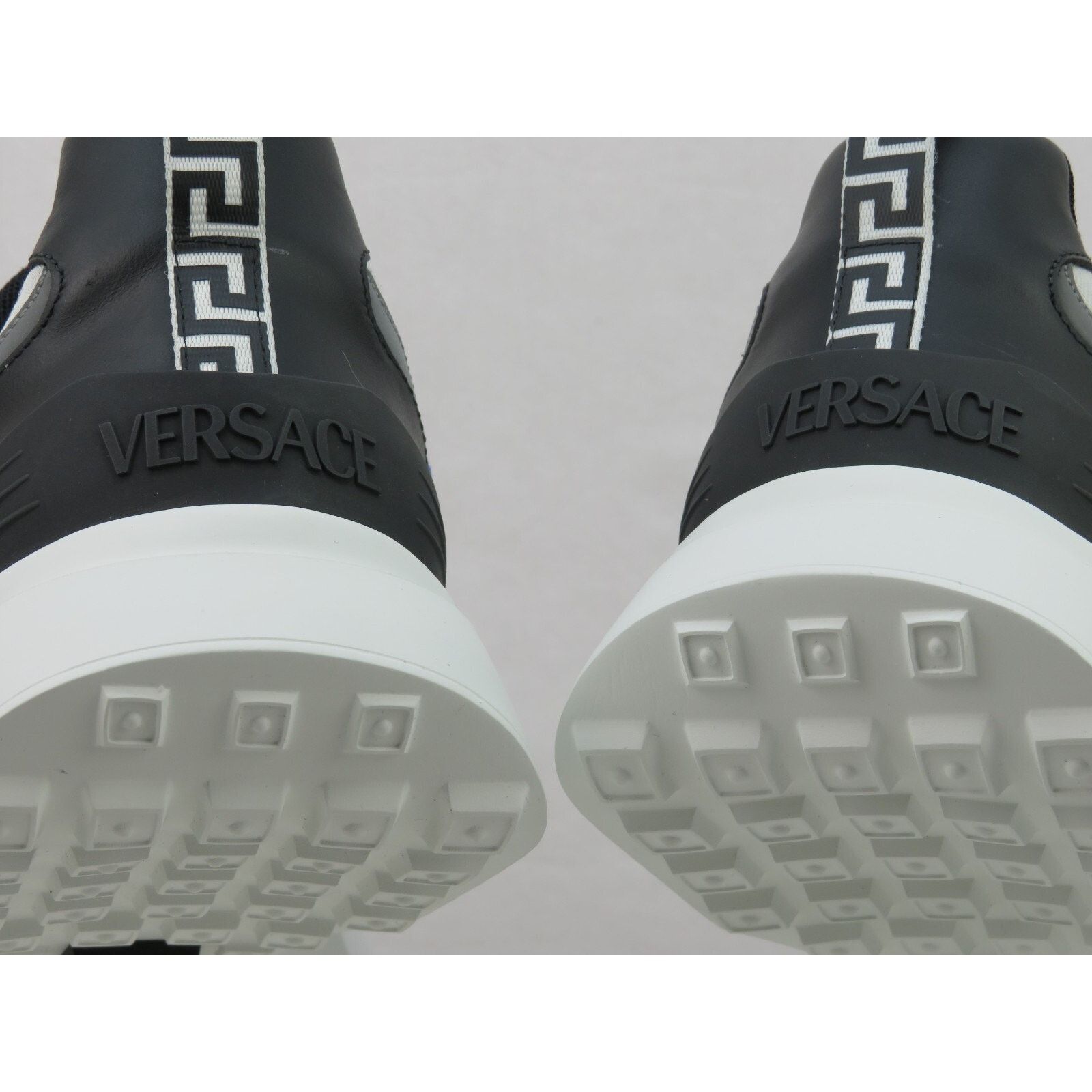 Versace VERSACE BLUE WHITE LEATHER MEDUSA HEAD PLATFORM SNEAKERS 44 Size US 11 / EU 44 - 5 Thumbnail
