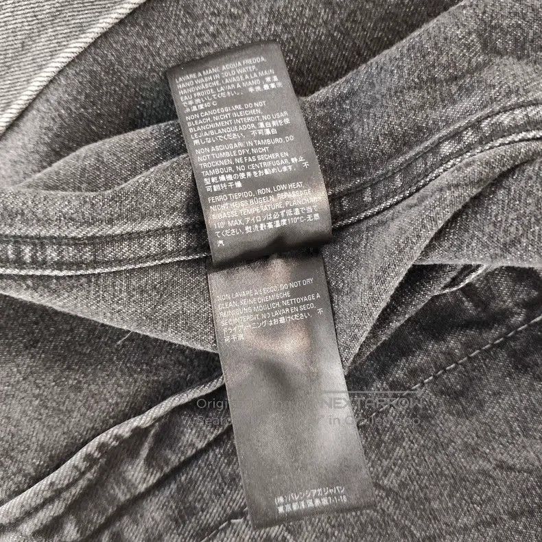 Balenciaga Balenciaga Denim Jacket Gray Size S Size US S / EU 44-46 / 1 - 6 Thumbnail