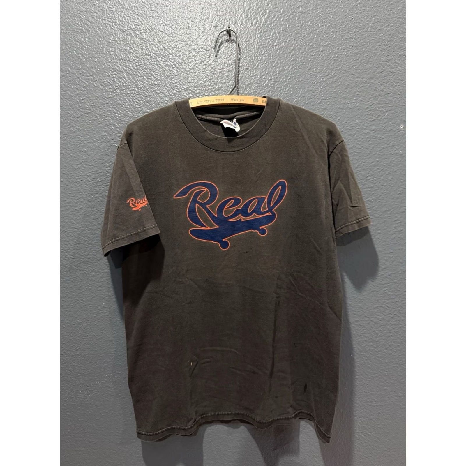 Hanes VINTAGE 90s Real Skateboards Black Skate T-Shirt Size M Hanes Mens Size US M / EU 48-50 / 2 - 3 Thumbnail