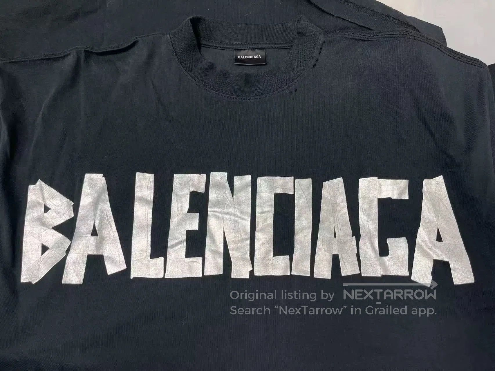 Balenciaga Balenciaga Letter Print Short Sleeve Dress. Size US 36 / EU 52 - 3 Thumbnail