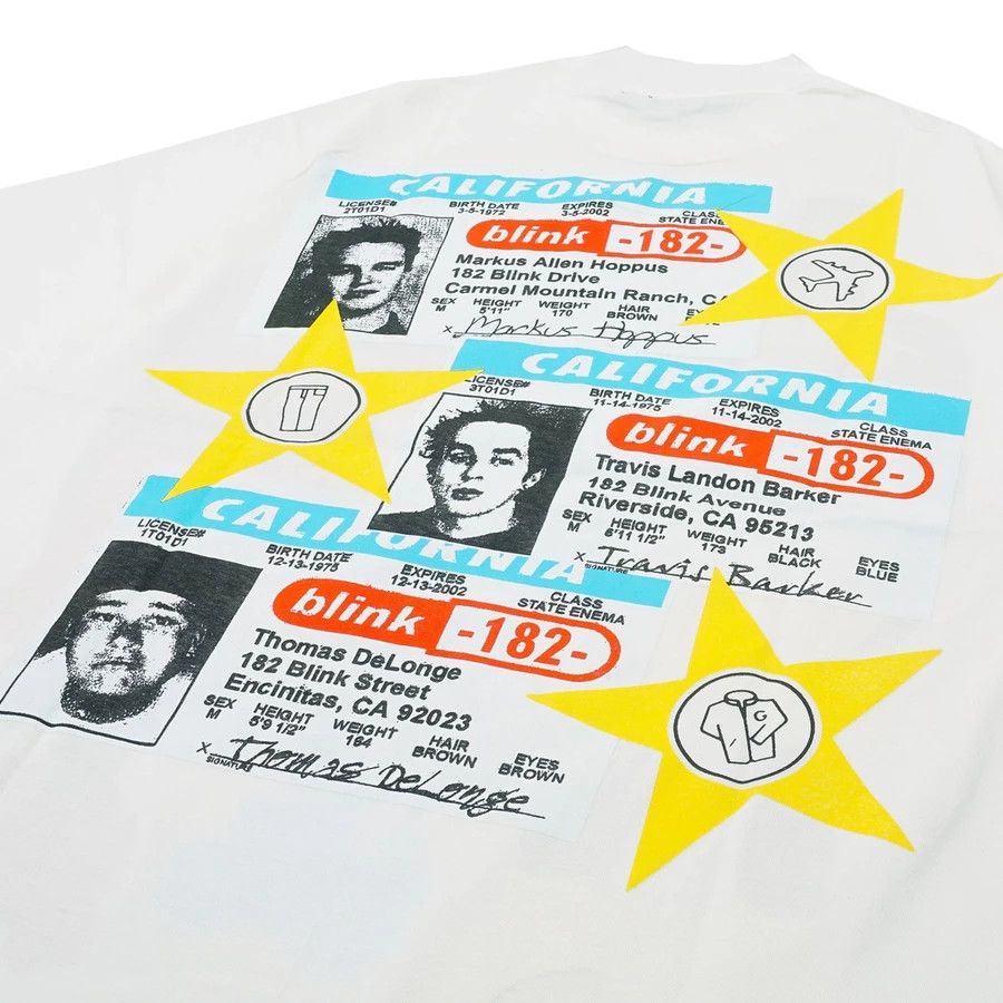 Band Tees BLINK182 WHITE TSHIRT Size US M / EU 48-50 / 2 - 3 Thumbnail