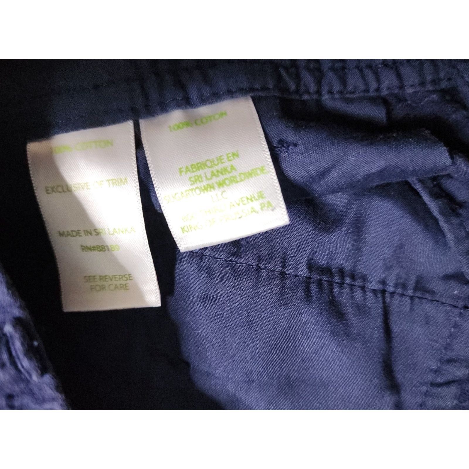 Lilly Pulitzer Lilly Pulitzer Callahan Shorts Womens 6 Navy Blue Chino 4.5 In Inseam/Flat Front Pockets Casual Spring Summer Womens Size 28" / US 6 / IT 42 - 3 Thumbnail