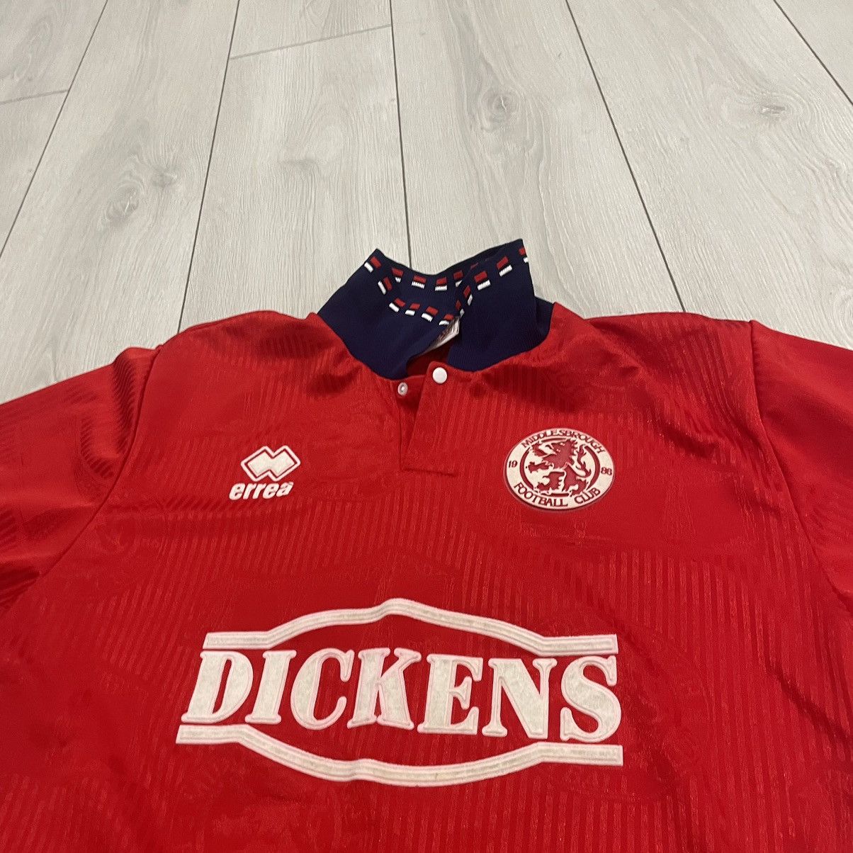 Pro Player Retro 90s ERREA DICKENS MIDDLESBROUGH Shirt Jersey 80s Size US L / EU 52-54 / 3 - 2 Thumbnail