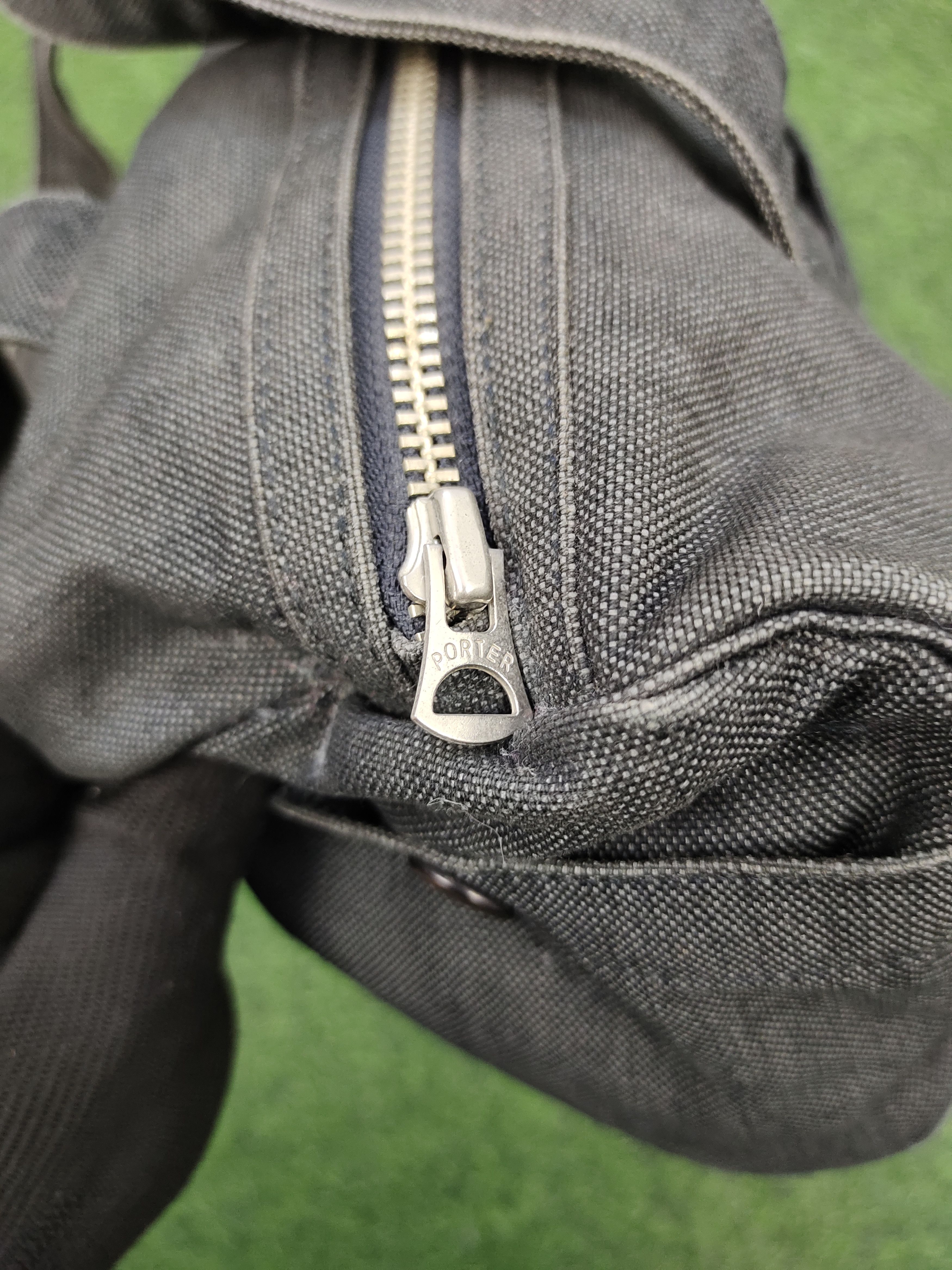 Porter Vintage Porter Japan Black Faded Canvas Small Boston Bag Size ONE SIZE - 9 Thumbnail