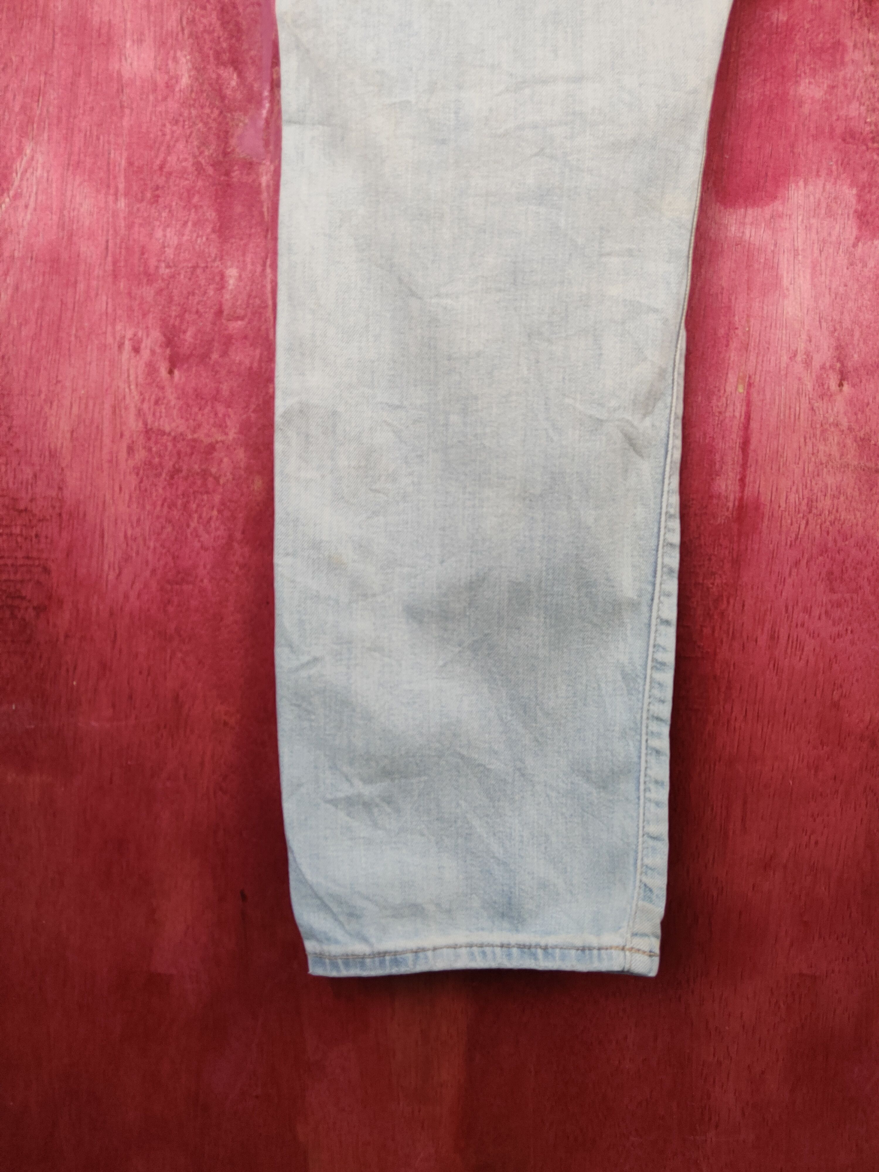 Japanese Brand Uniqlo Faded Distressed dirty patchwork ripped Denim #S1533 Size US 37 - 12 Thumbnail