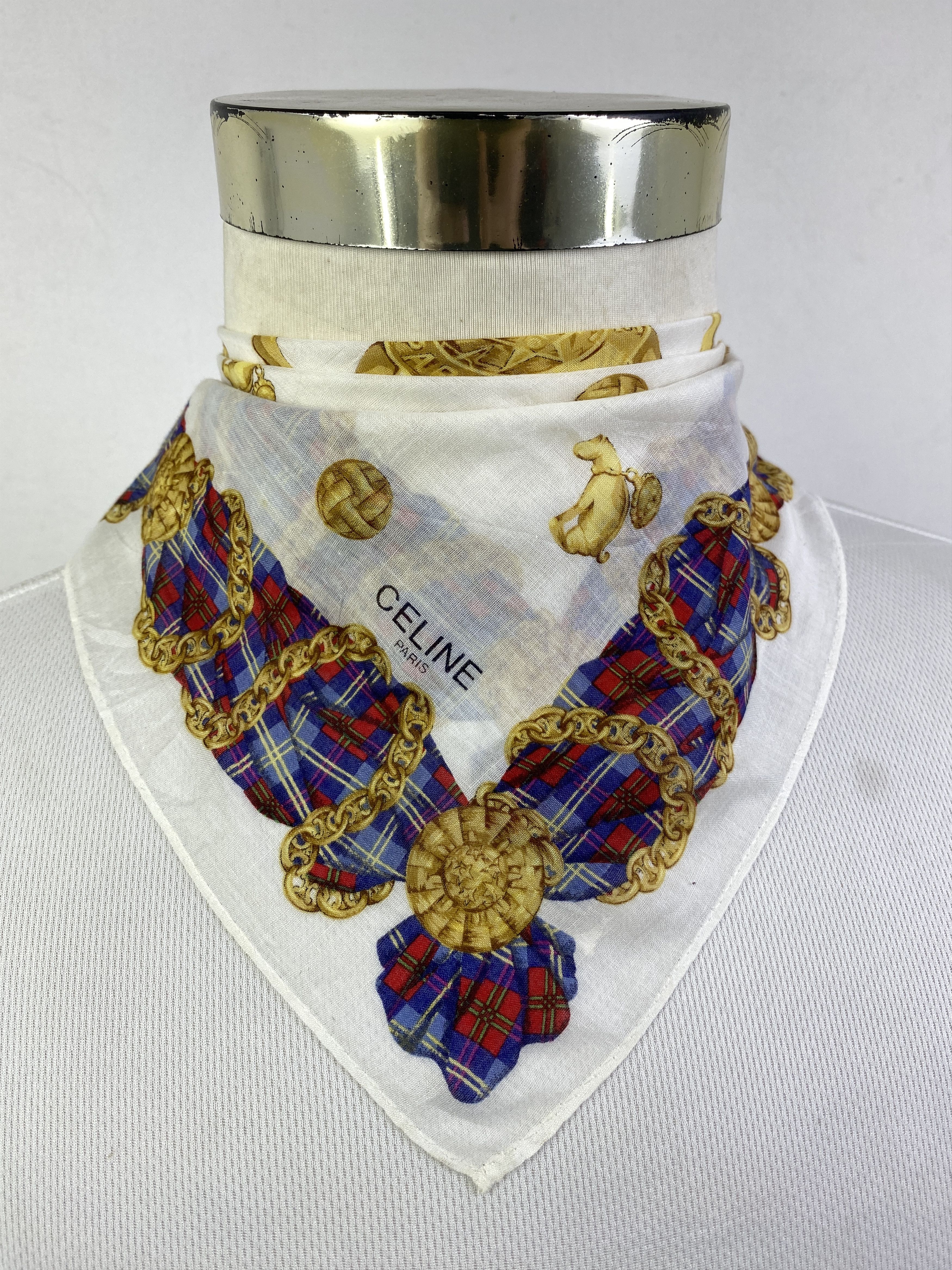 Celine Vintage Celine Handkerchief / Neckerchief HKC0988 Size ONE SIZE - 1 Thumbnail